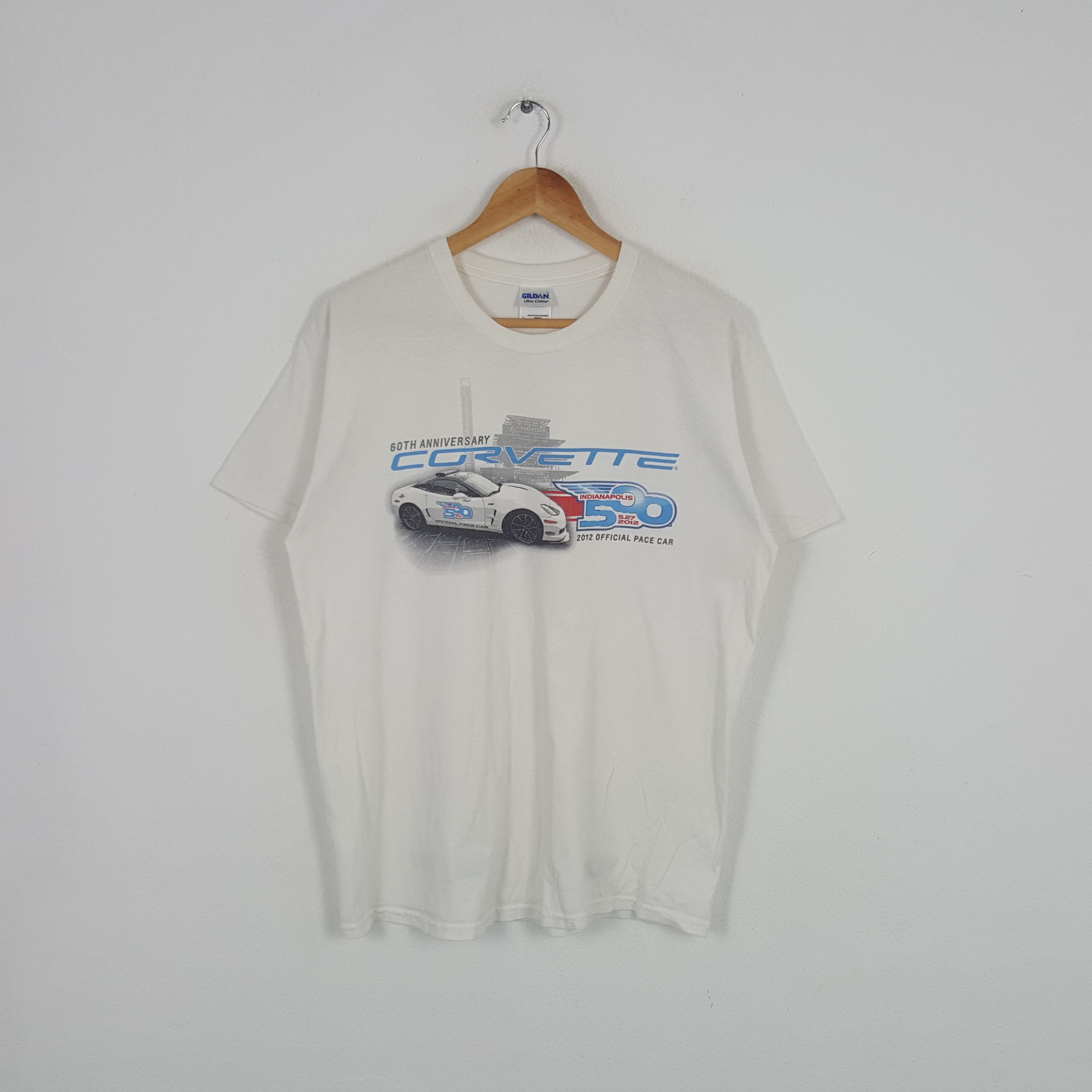 Chevrolet × Vintage Vintage Corvette Indianapolis 2012 Anniversary Promo Tshirt Size US L / EU 52-54 / 3 - 1 Thumbnail