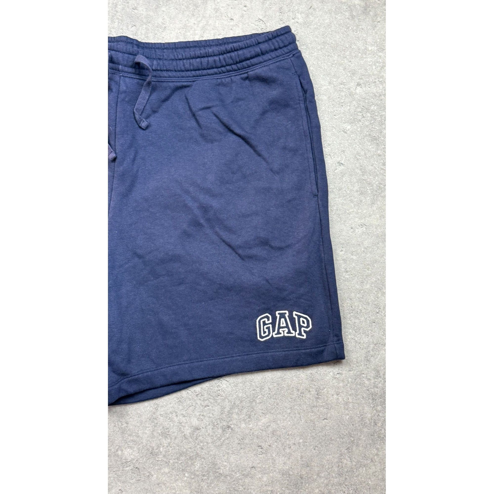 Gap GAP Men's/Unisex Classic Logo Fleece Shorts – Navy Blue – Si Size US 36 / EU 52 - 7 Thumbnail