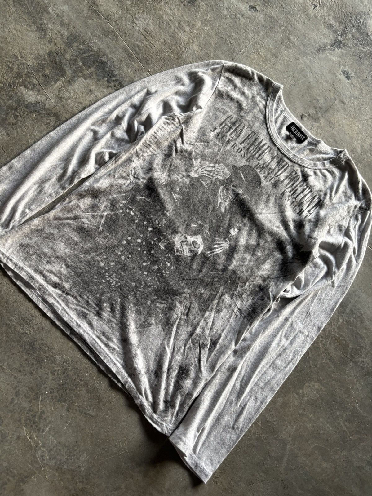 JACKROSE jackrose y2k skull design long sleeve i6w9/lgb archive style Size US M / EU 48-50 / 2 - 6 Thumbnail