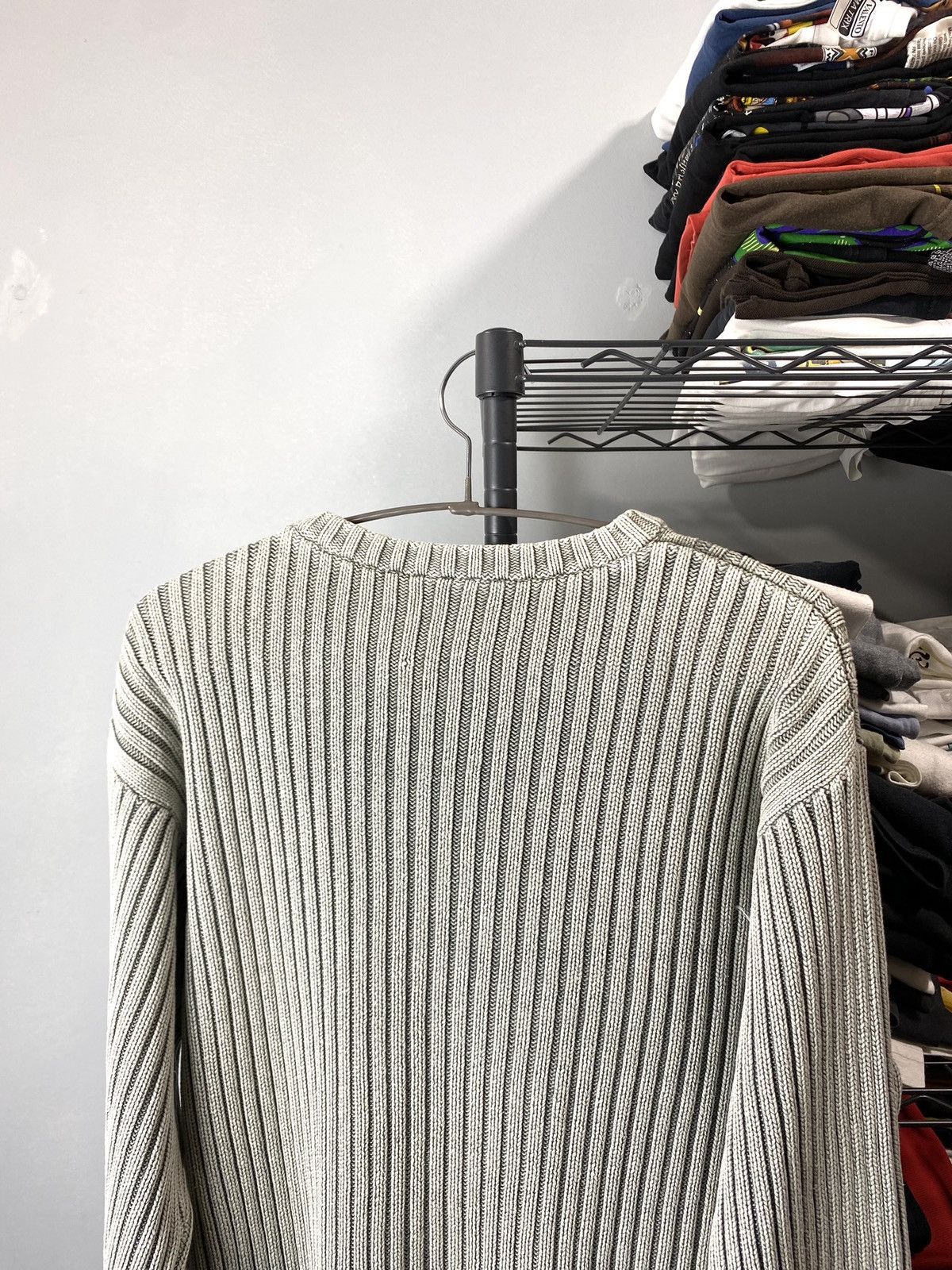 Vintage Y2K Vintage Striped Diesel Style Japanese Knit Sweater Size US XL / EU 56 / 4 - 7 Thumbnail