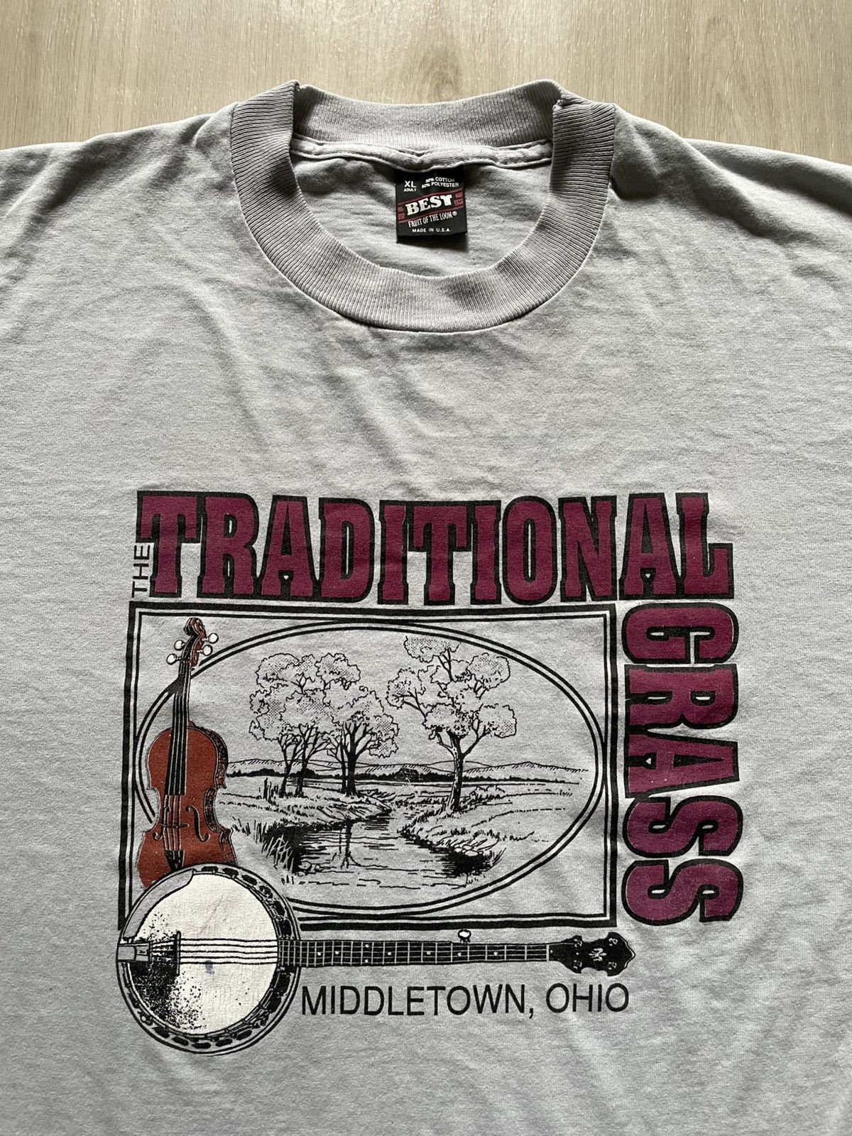 Fruit Of The Loom Vintage 1994 Traditional Grass Tour Shirt Sz XL Size US XL / EU 56 / 4 - 2 Thumbnail