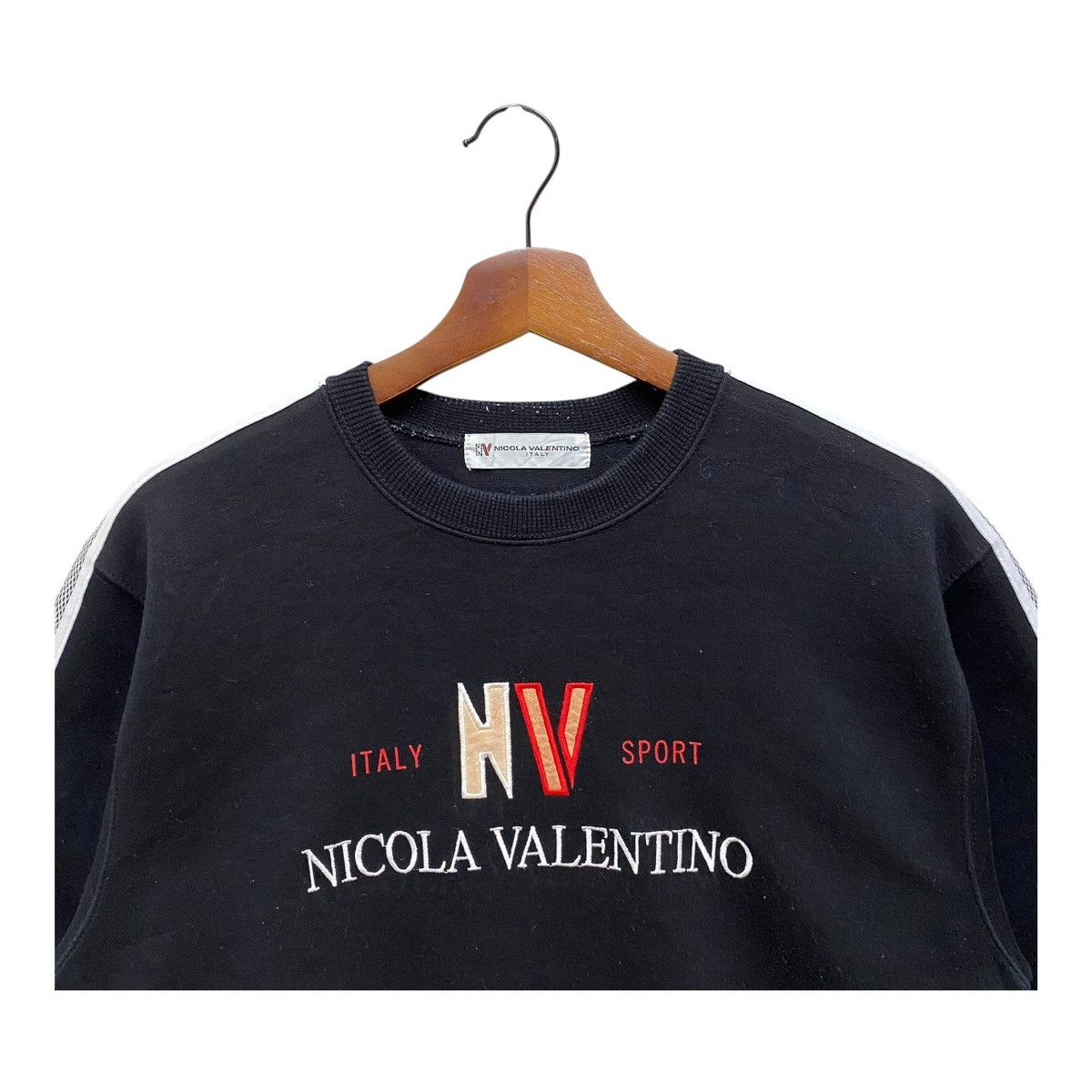 Vintage Vintage Nicola Valentino Sport Sweatshirt Black Size M Size US M / EU 48-50 / 2 - 2 Thumbnail