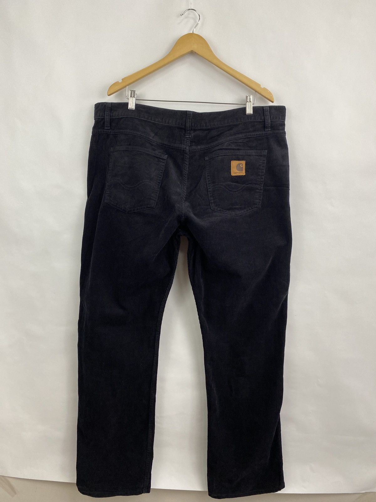 Carhartt 🇺🇸 Vintage 90s Carhartt Velvet Black Pants Y2K Rare Retro Size US 36 / EU 52 - 2 Thumbnail