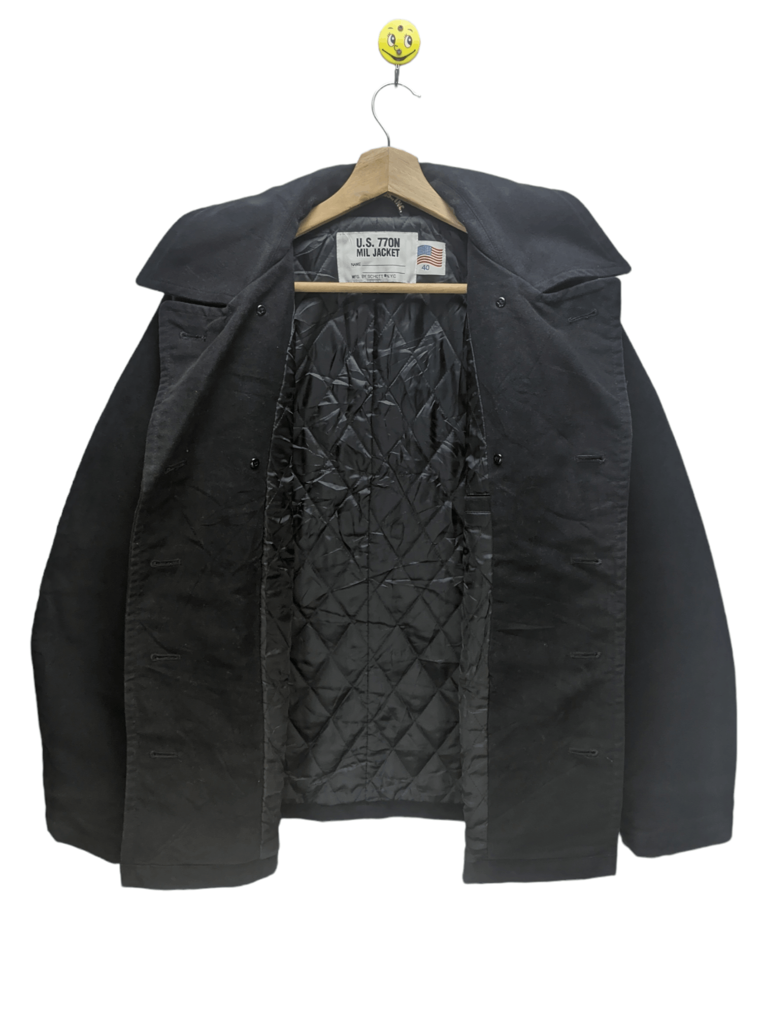 Schott Steals🔥Schott U.S. 770N Mil Jacket Peacoat Wool Size US M / EU 48-50 / 2 - 7 Thumbnail