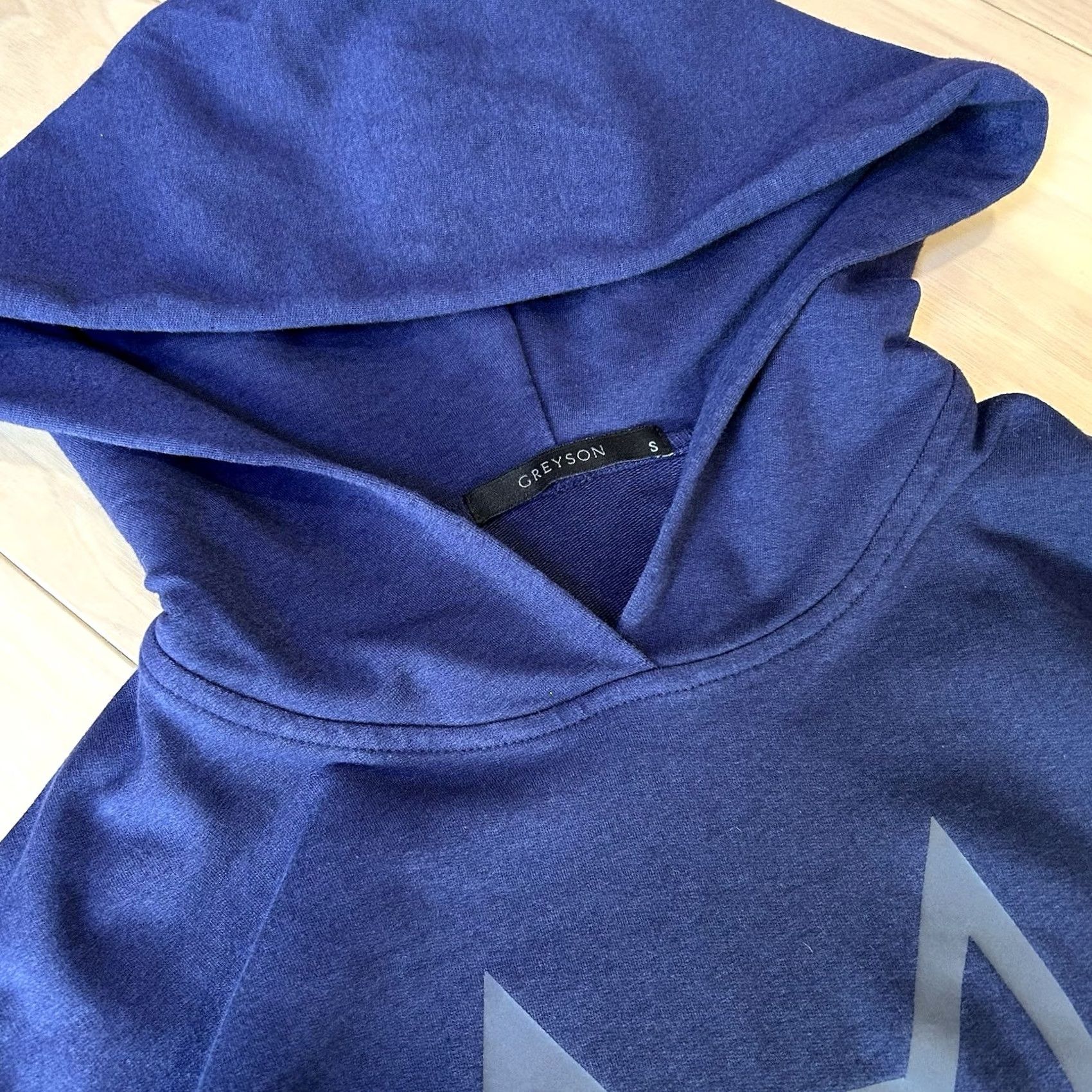 Vintage Greyson Hoodie Long Sleeve Men’s Small Blue Purple Graphic Print Pocket Athleisure Golf Size US S / EU 44-46 / 1 - 3 Thumbnail