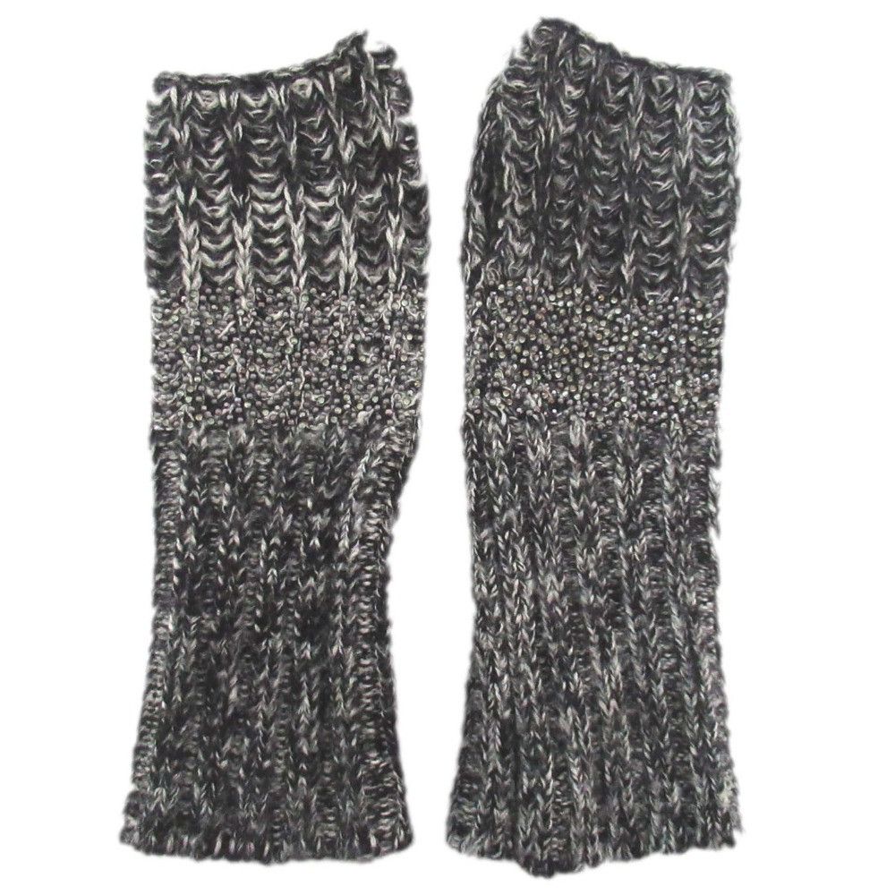 Chanel Chanel Line Stone Silk Cashmere Arm Warmer Others Gloves DUTY FREE for USA