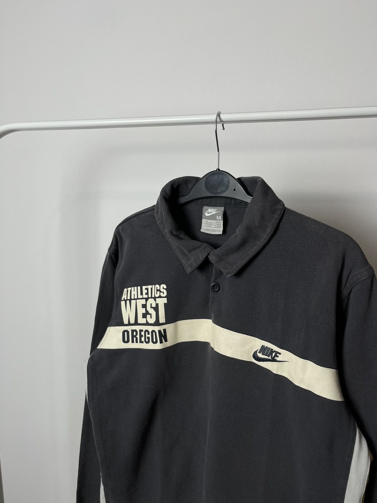 Nike × Vintage #77 Vintage 90s Nike Oregon Athletics West Longsleeve Rugby Size US M / EU 48-50 / 2 - 4 Thumbnail