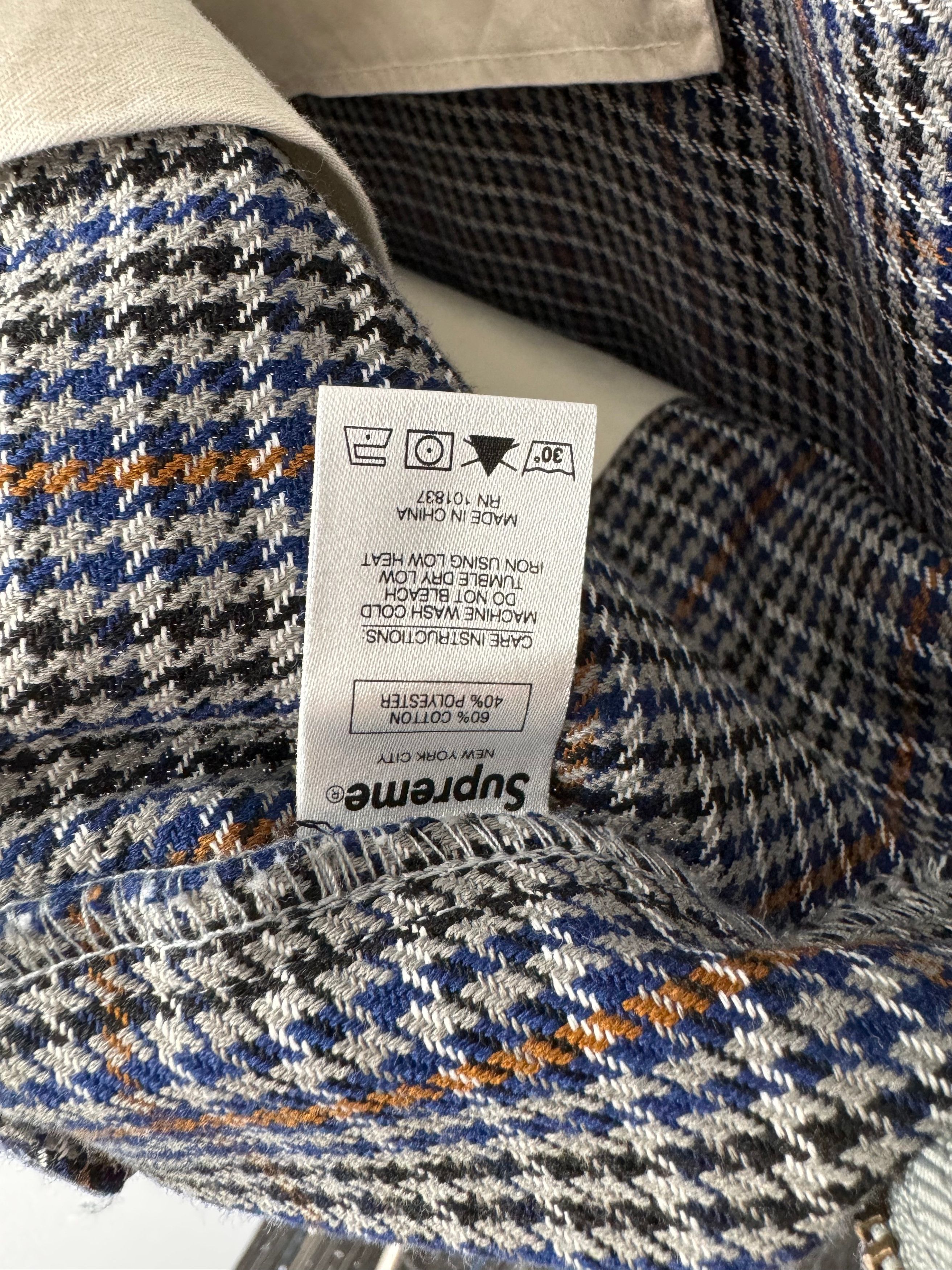Supreme BRAND NEW* Supreme Work Short Grey Plaid Size US 34 / EU 50 - 8 Thumbnail