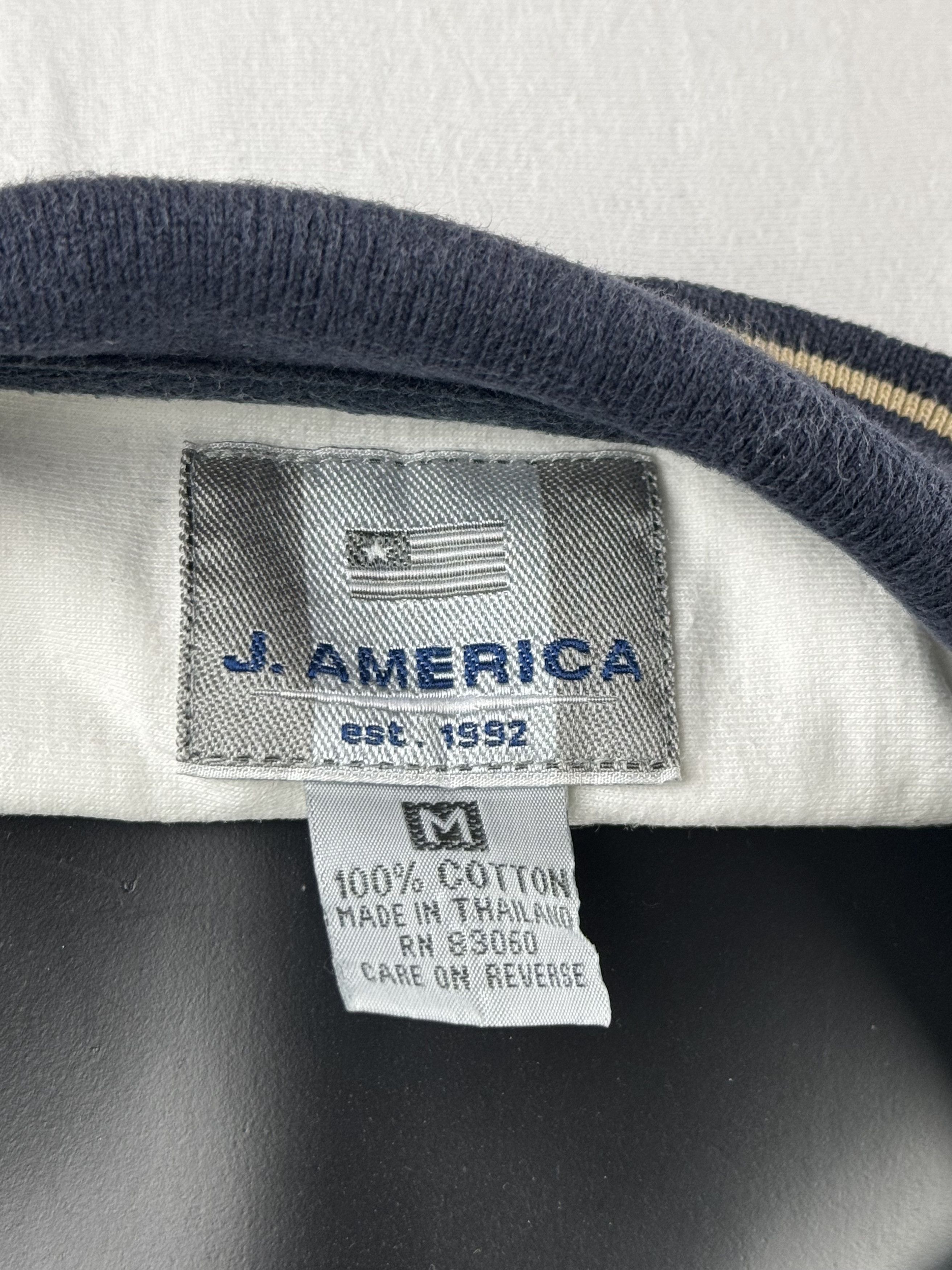 J. America VTG J. America North Carolina Tar Heels Striped Polo Crest Size US M / EU 48-50 / 2 - 6 Thumbnail
