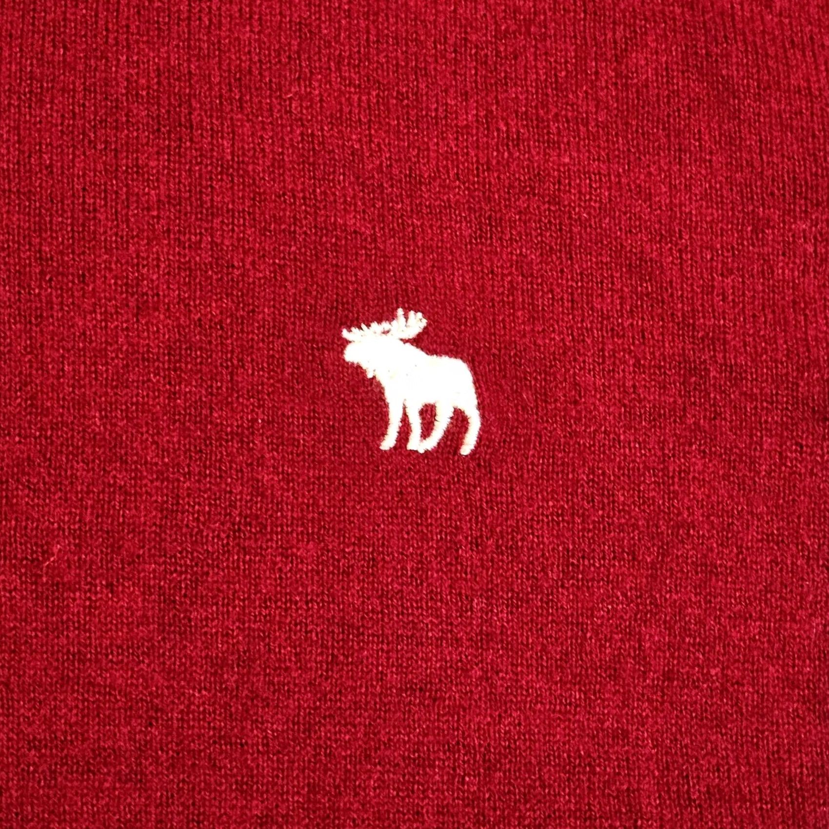 Abercrombie & Fitch Abercrombie & Fitch Sweater Mens XL Red Merino Wool V Neck Long Sleeve Casual Size US XL / EU 56 / 4 - 4 Thumbnail