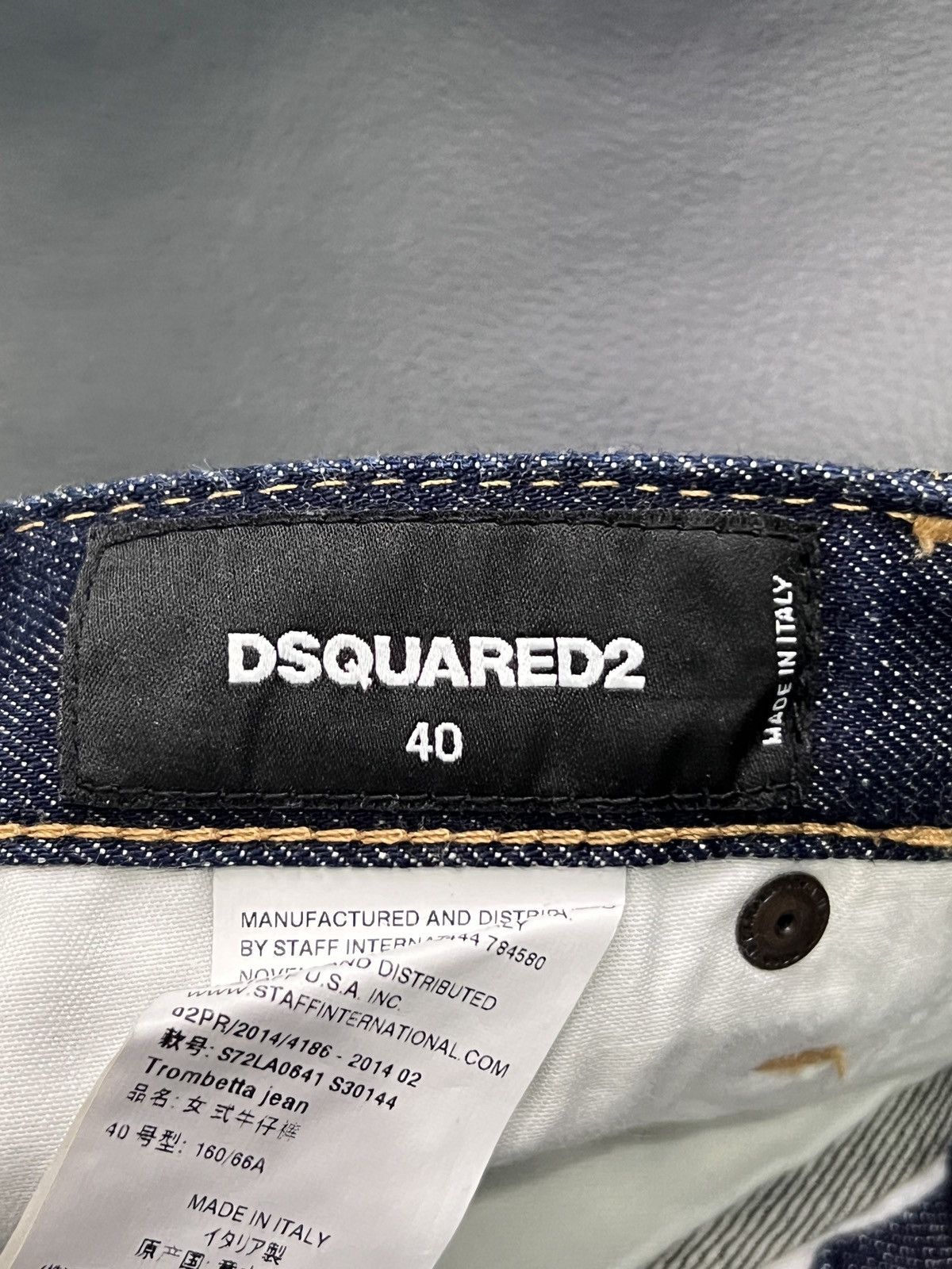 Dsquared2 Dsquared2 SS14 Distressed Denim Jeans Size 27" / US 4 / IT 40 - 10 Thumbnail