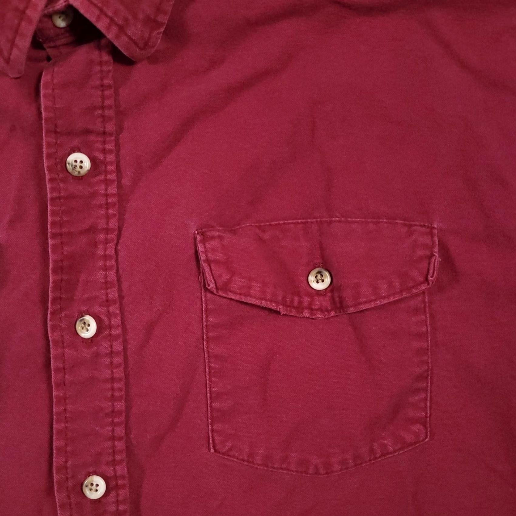 Vintage VINTAGE Codet Button Up Heavy Work Shirt Mens 2XL Burgundy Outdoors Fall Winter Steel/Red Shirt Mens 2XL Size US XXL / EU 58 / 5 - 4 Thumbnail