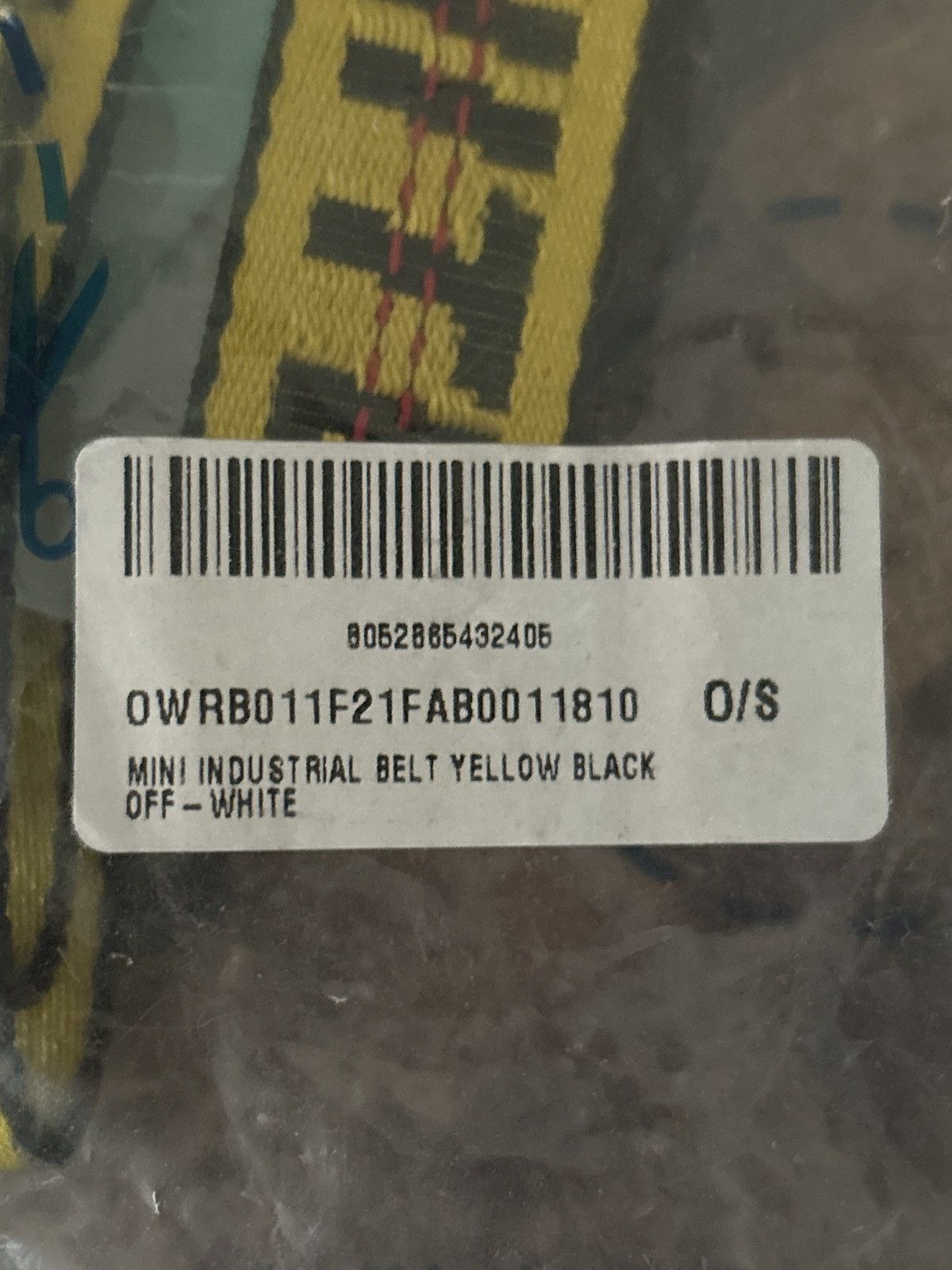 Off-White Off-White Mini Industrial Belt “yellow and black” Size ONE SIZE - 4 Thumbnail