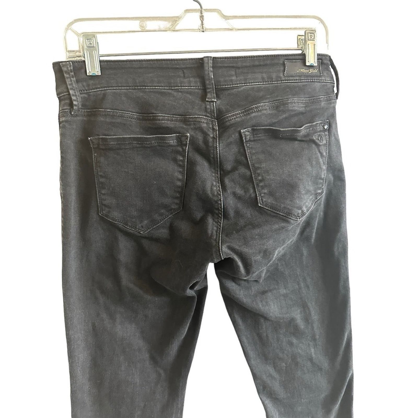 Mavi MAVI Adriana Ankle' Mid-Rise Super Skinny Black Jeans - 28 Size 28" / US 6 / IT 42 - 9 Thumbnail