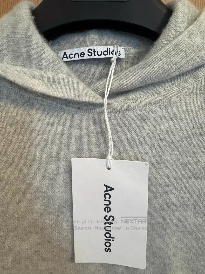 Acne Studios Acne Studios Cashmere Hooded Sweatshirt, Grey Size US M / EU 48-50 / 2 - 7 Thumbnail