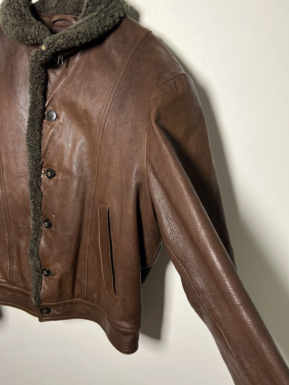 Giorgio Armani Giorgio Armani runway shearling aviator jacket archive Size US M / EU 48-50 / 2 - 9 Thumbnail