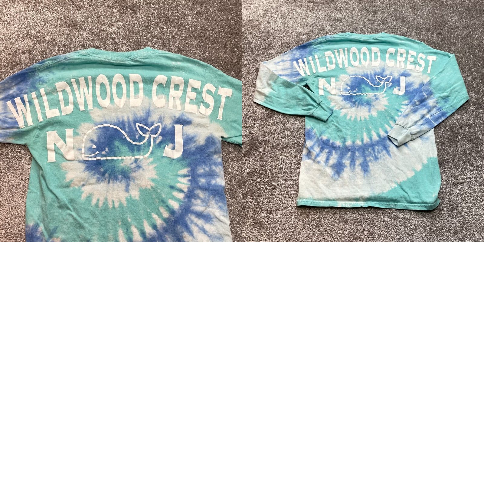 Gildan Gildan Heavy Cotton Shirt Adult Small Blue Tie Dye Woodcrest New Jersey Whale T Size US S / EU 44-46 / 1 - 9 Thumbnail
