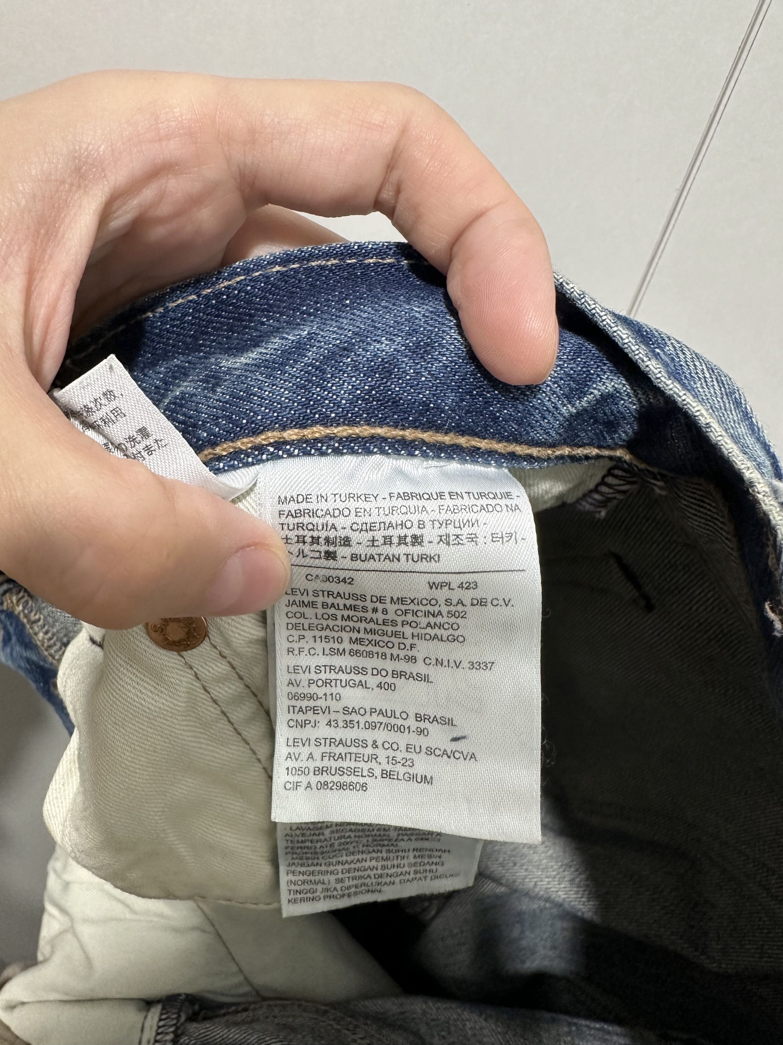 Levi's Levi's 501 Blue Straight Denim Jeans W30 L 30 Size US 30 / EU 46 - 7 Thumbnail
