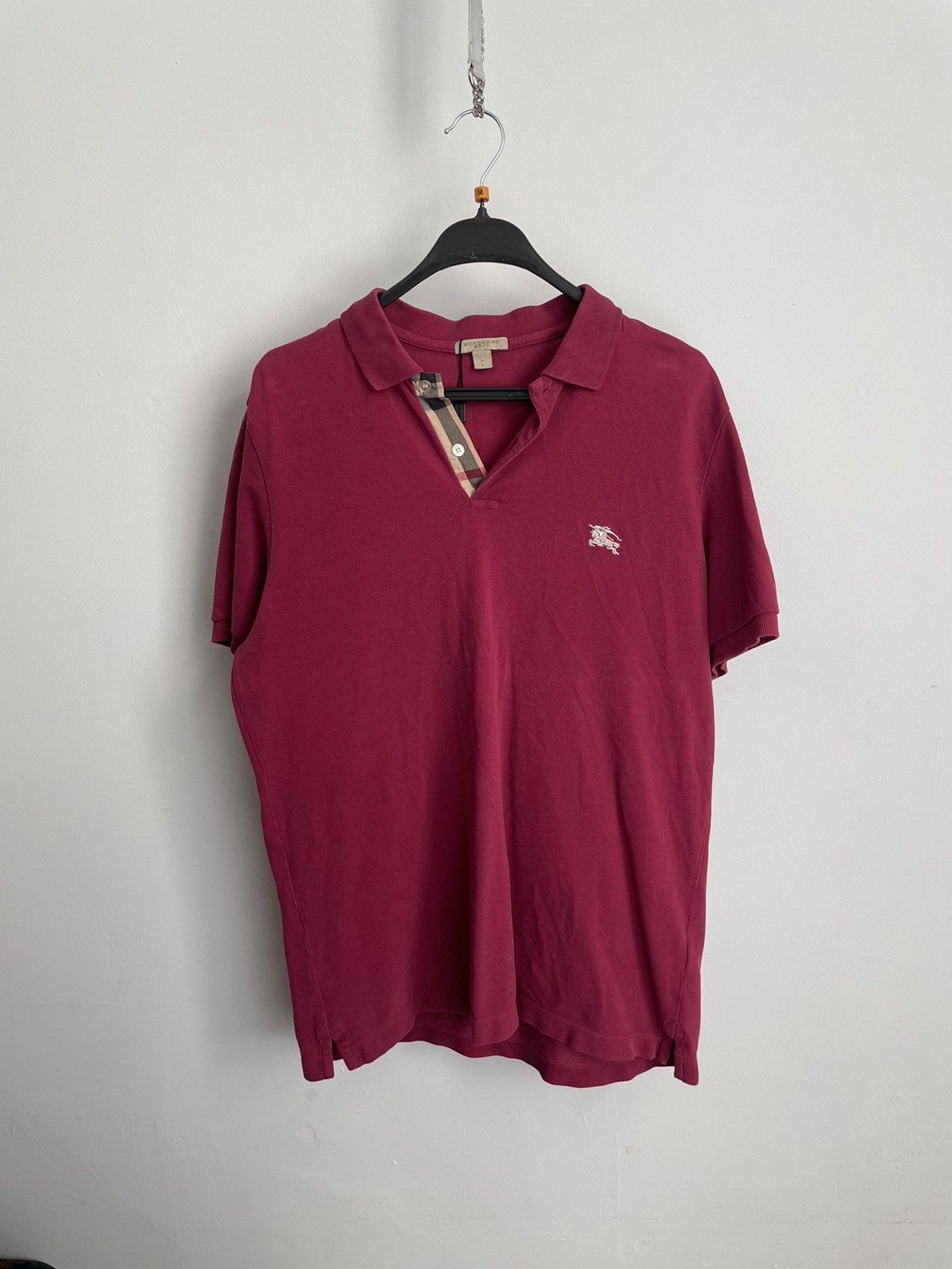 Burberry crazy burberry polo t-shirt luxury Size US L / EU 52-54 / 3 - 1 Thumbnail