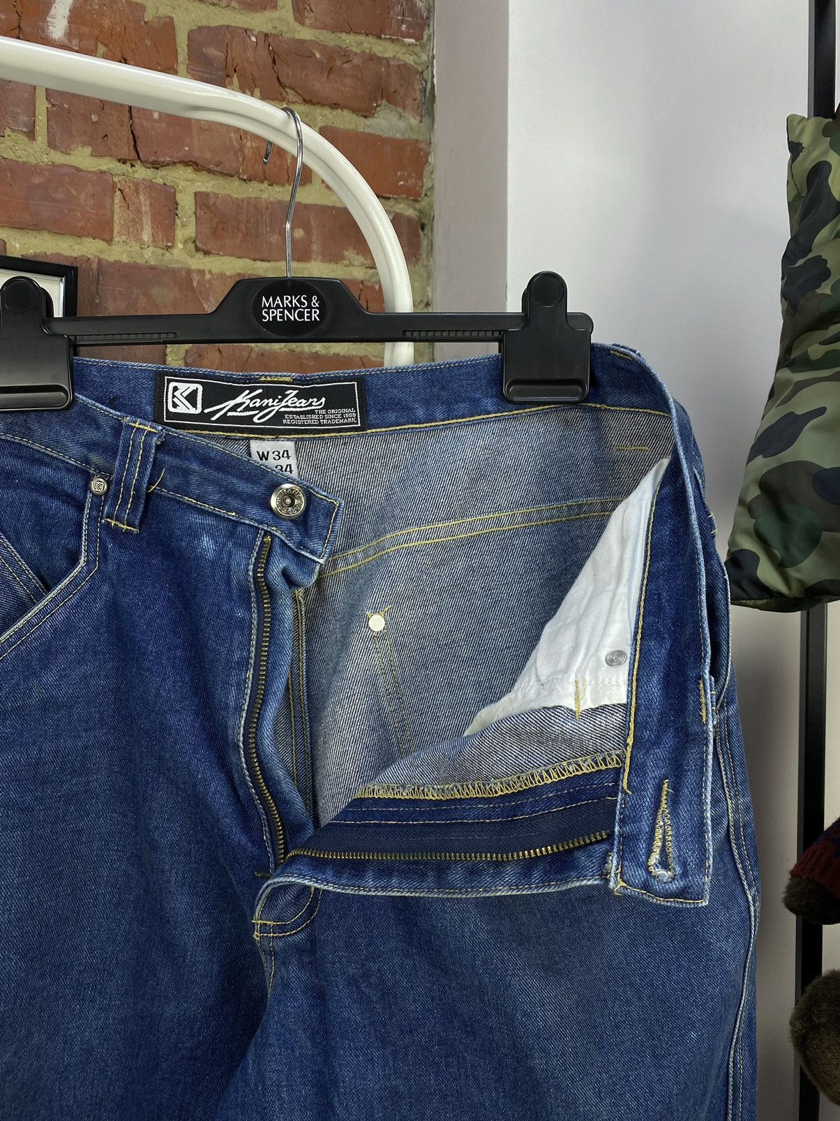 Karl Kani × Vintage Vintage Karl Kani Baggy Big Blue Jeans Size US 34 / EU 50 - 9 Thumbnail