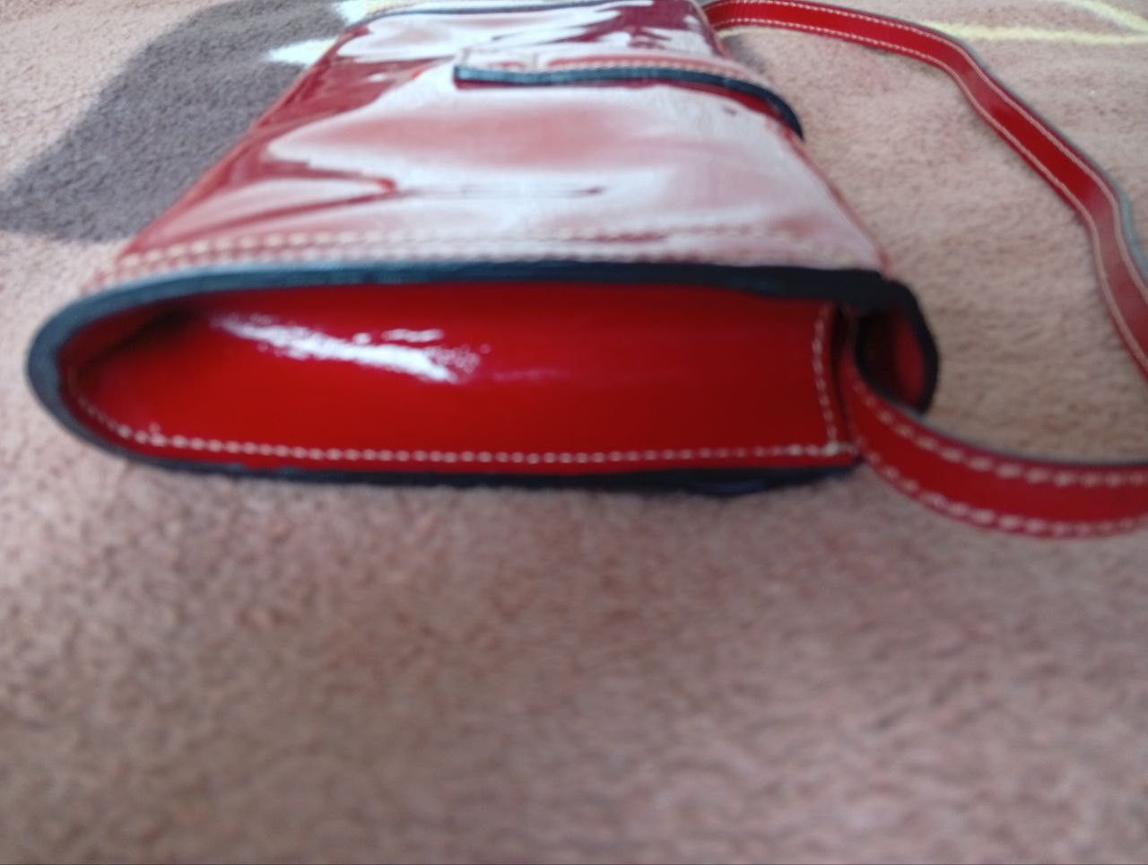 Genuine Leather Clutch bag Genuine original, patent leather Size ONE SIZE - 3 Thumbnail