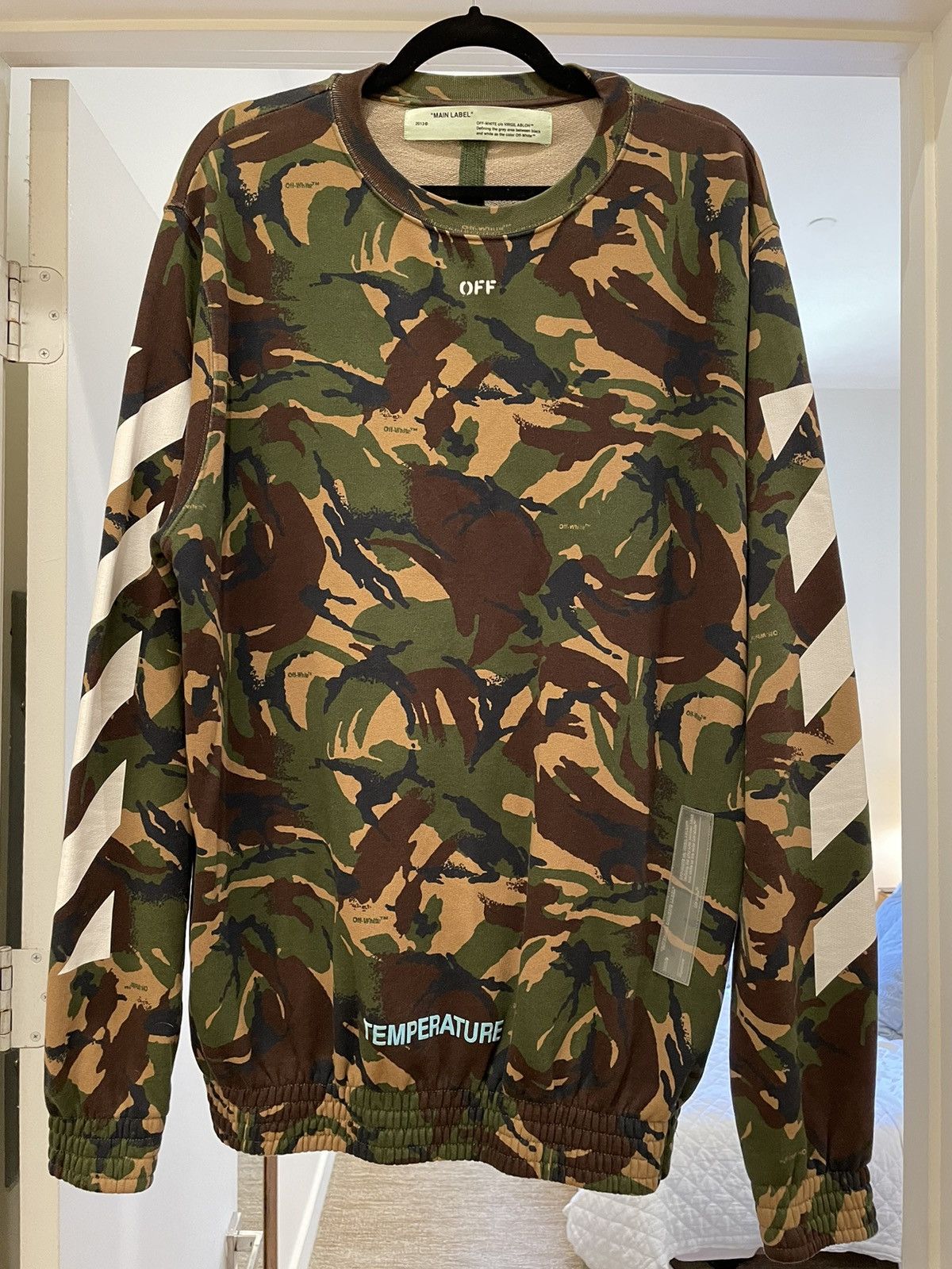 Off White Off White Camo Arrow Sweatshirt Grailed