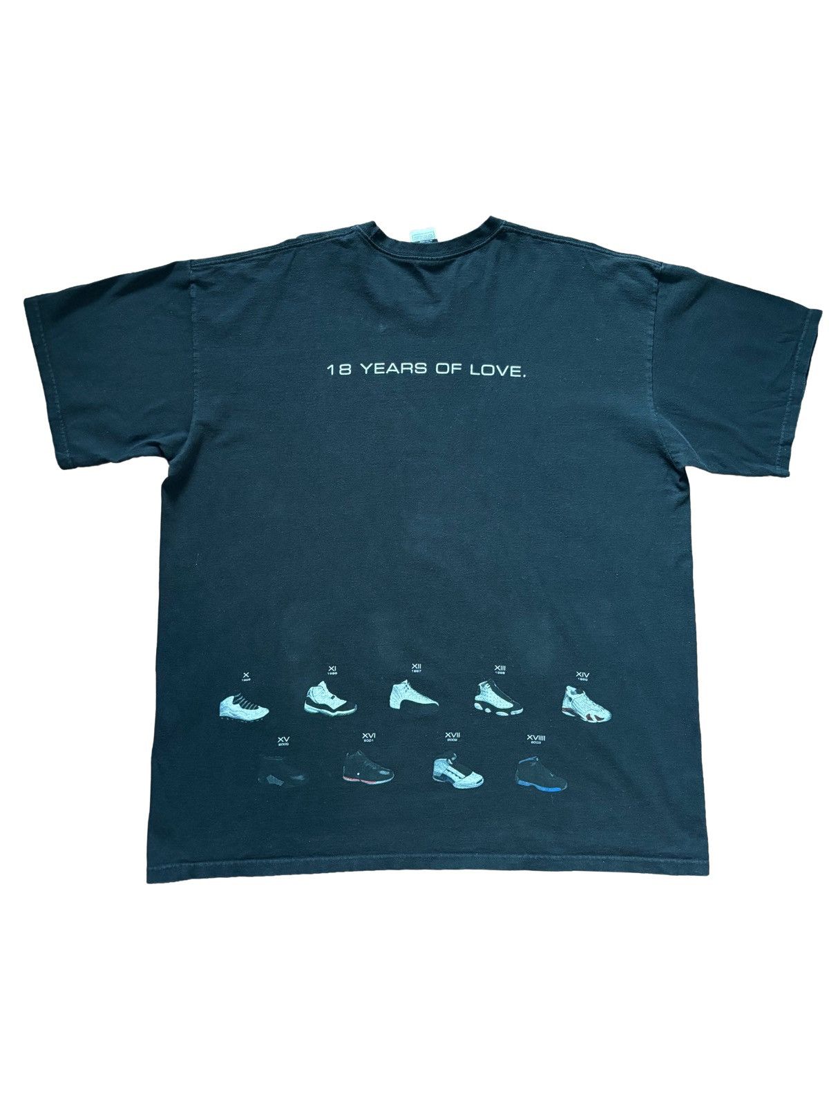 Jordan Brand Jordan History of the Air Jordan Black T-Shirt US XXL Size US XXL / EU 58 / 5 - 2 Thumbnail