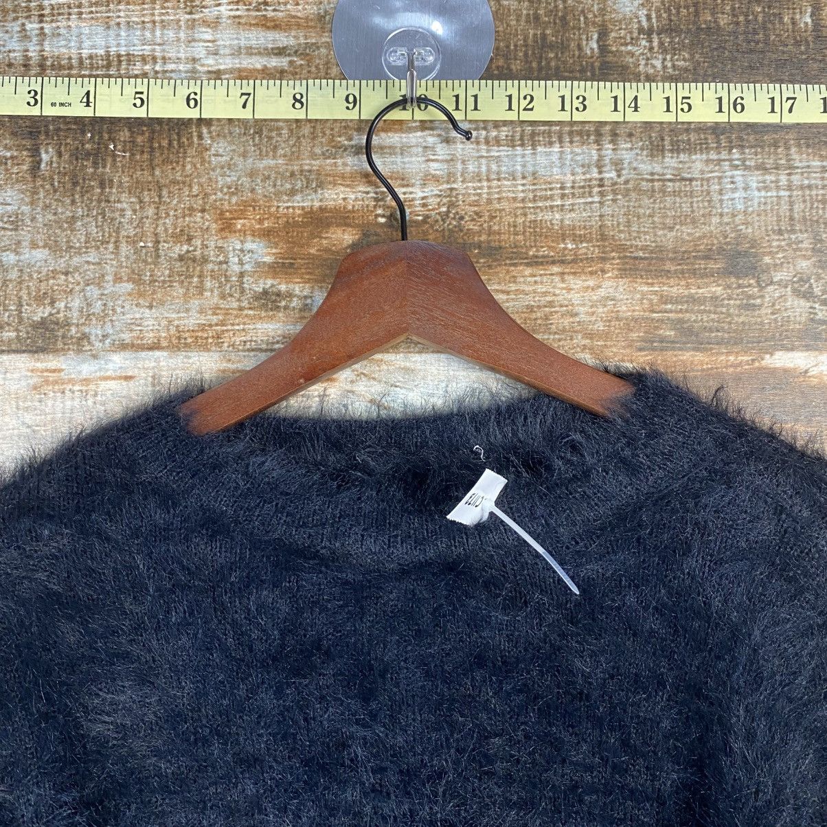 Homespun Knitwear DL Japanese Brand Black Mohair Knitwear #C1173 Size S / US 4 / IT 40 - 4 Thumbnail