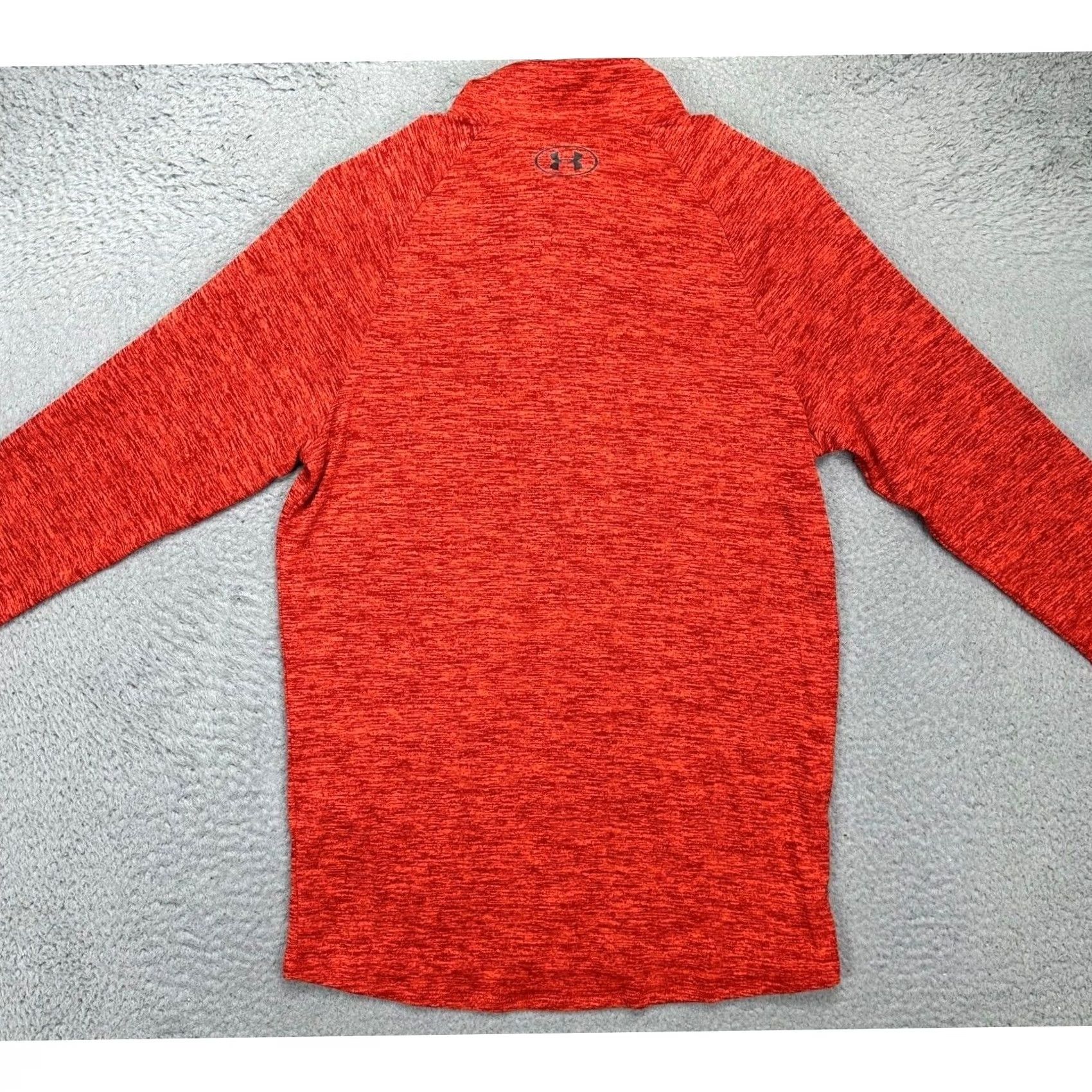 Under Armour Under Armour Shirt Mens Small HeatGear Red Heather Quarter Zip Pullover NEW Size US S / EU 44-46 / 1 - 5 Thumbnail