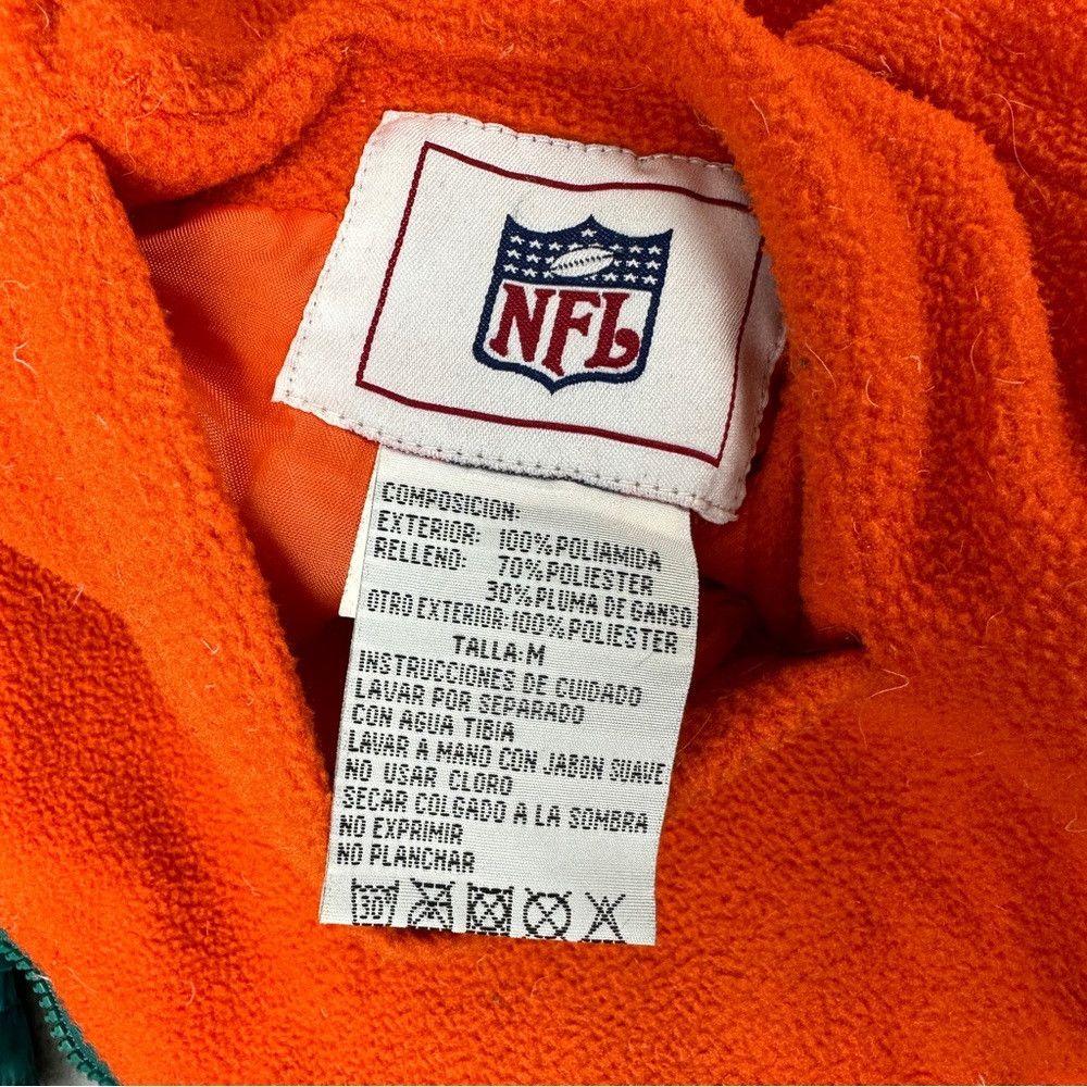 NFL Vintage Rare Miami Dolphins Puffer Jacket Men's Size Medium Size US M / EU 48-50 / 2 - 2 Thumbnail