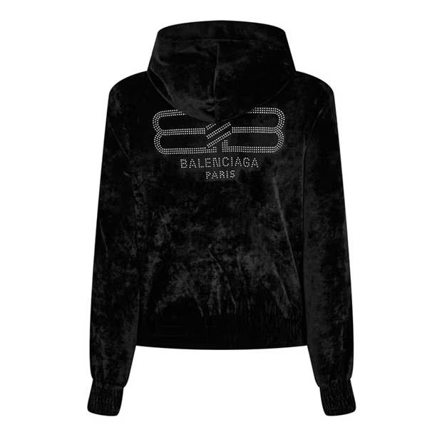 Balenciaga o1g2r1mq0924 Hoodies in Black Size XS / US 0-2 / IT 36-38 - 2 Thumbnail