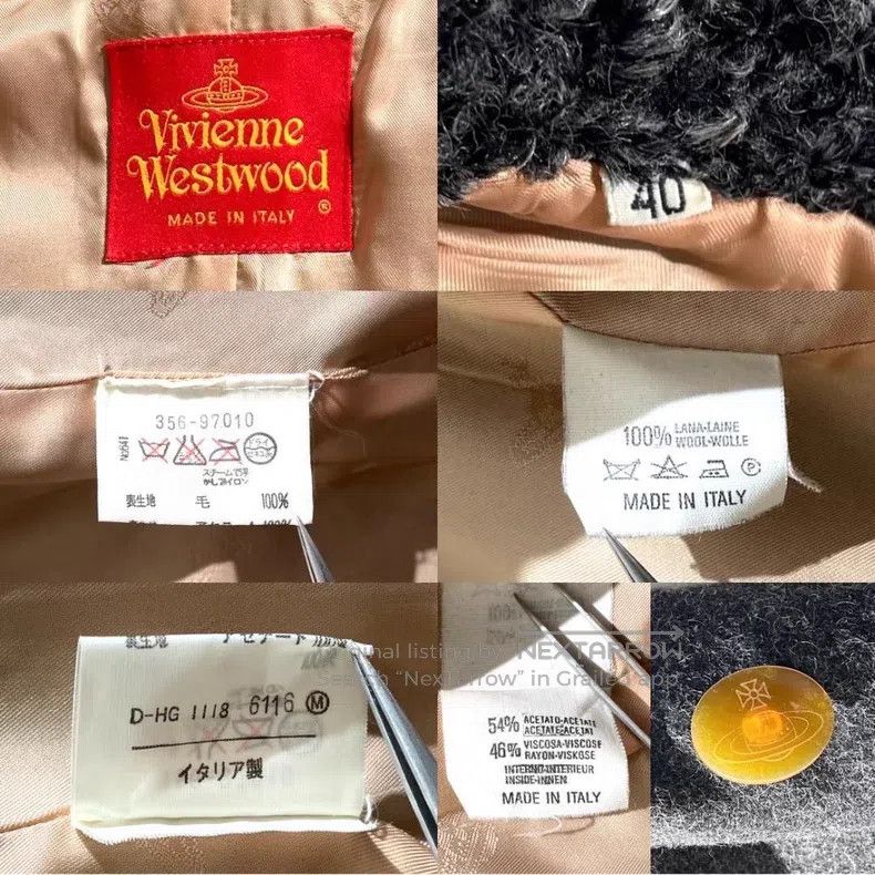 Vivienne Westwood Vivienne Westwood Rare long lamb fur collar woolen coat Size S / US 4 / IT 40 - 9 Thumbnail