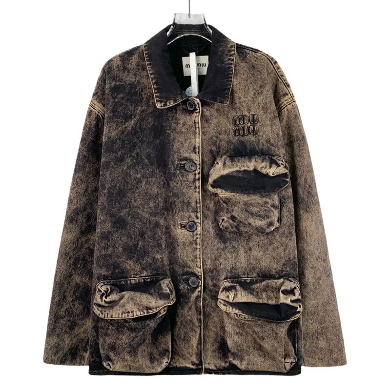 Miu Miu Miu Miu Brown Women's Jacket Size XS 0089 Size XS / US 0-2 / IT 36-38 - 1 Thumbnail