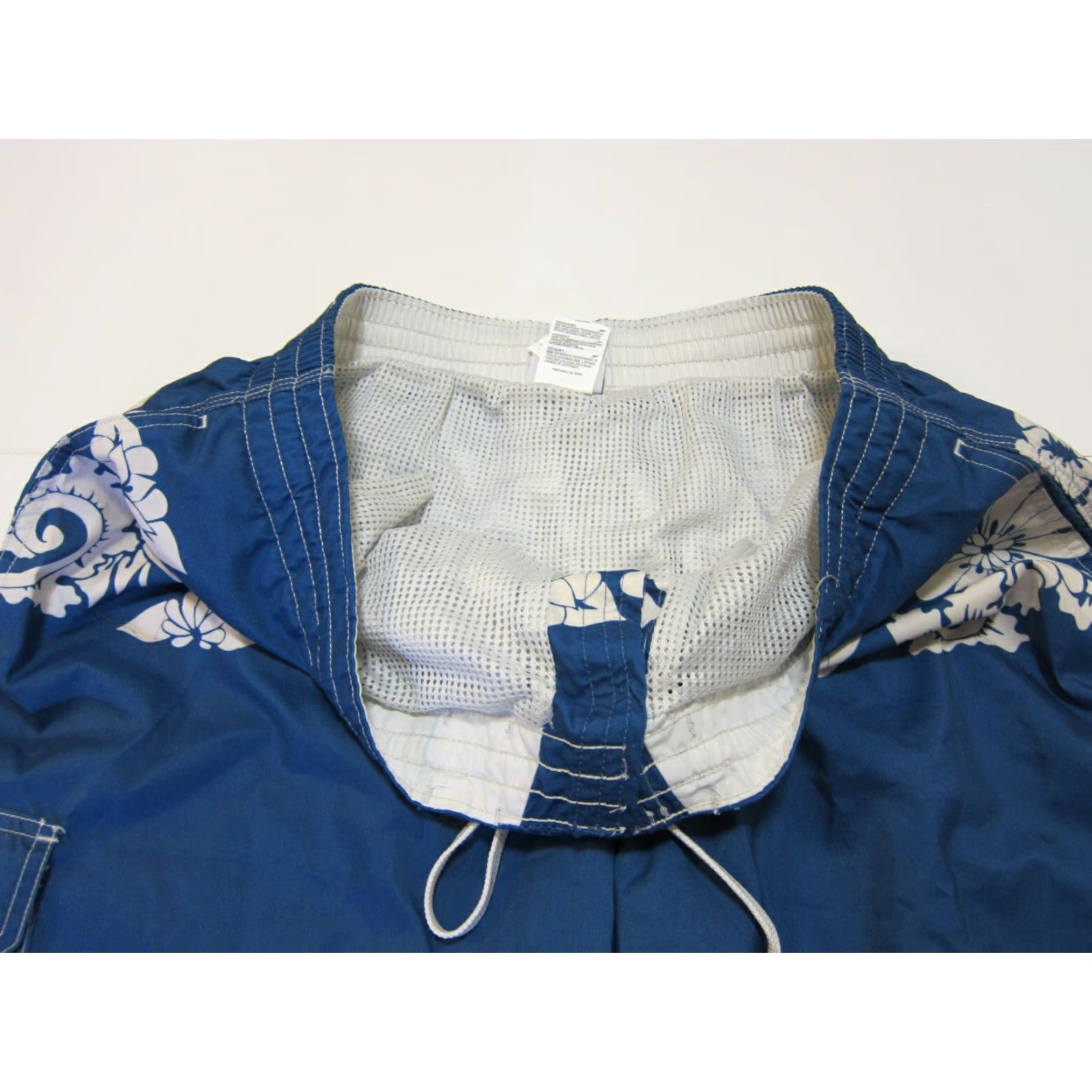 Speedo Speedo Blue White Hawaiian Floral Lined Swim Board Shorts Men XL Size US 36 / EU 52 - 5 Thumbnail