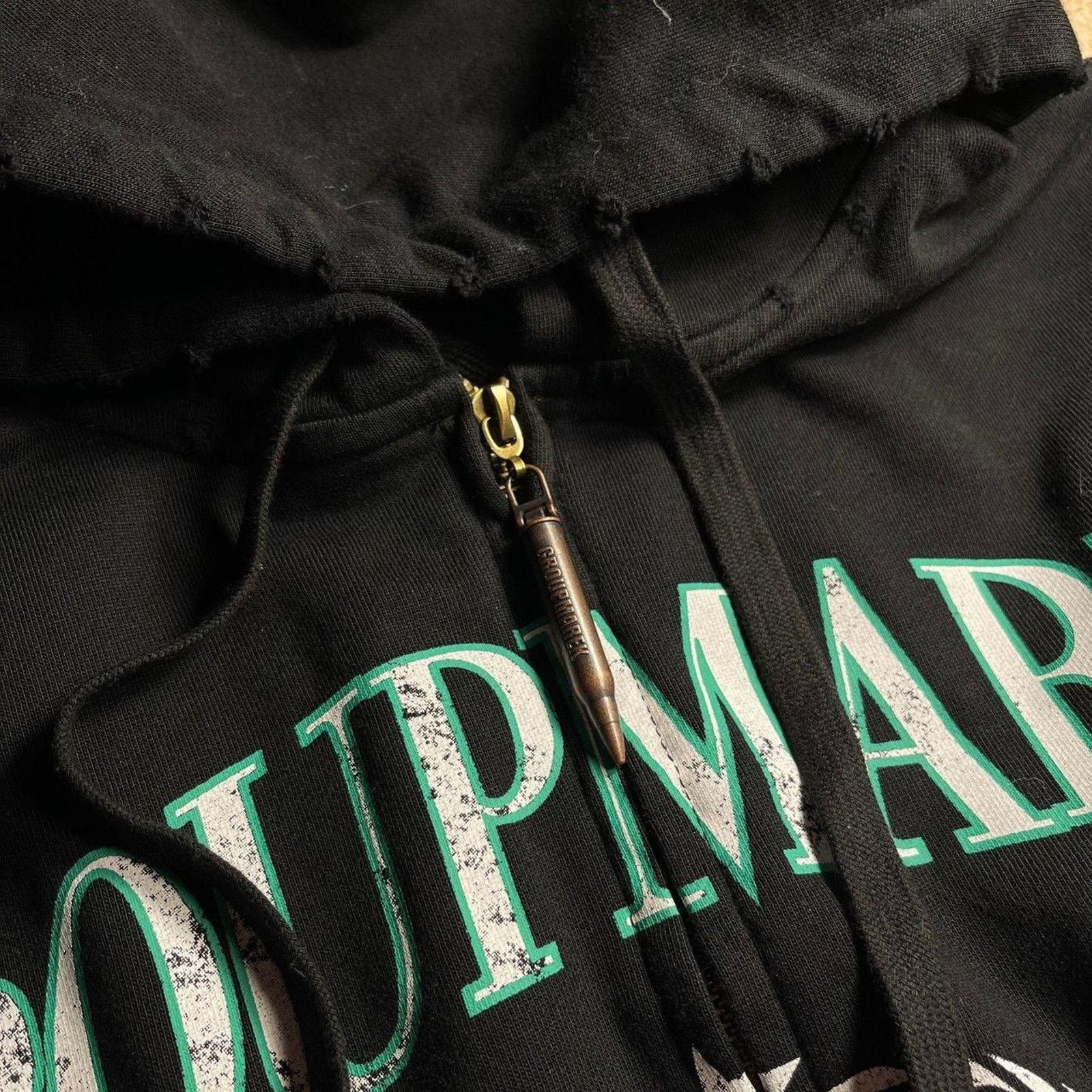 Other Balenciaga Style Saint Germain Black/Green Zip Up Hoodie Size US S / EU 44-46 / 1 - 6 Thumbnail