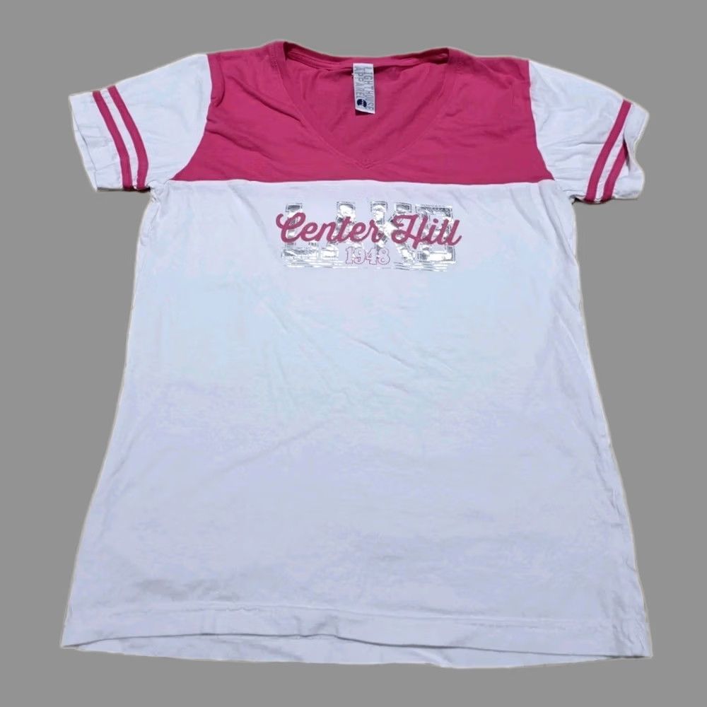 Vintage LIGHTHOUSE Light House Apparel Pink T-Shirt XL Women Tee Shirt Pink XL Womens Size XL / US 12-14 / IT 48-50 - 1 Thumbnail