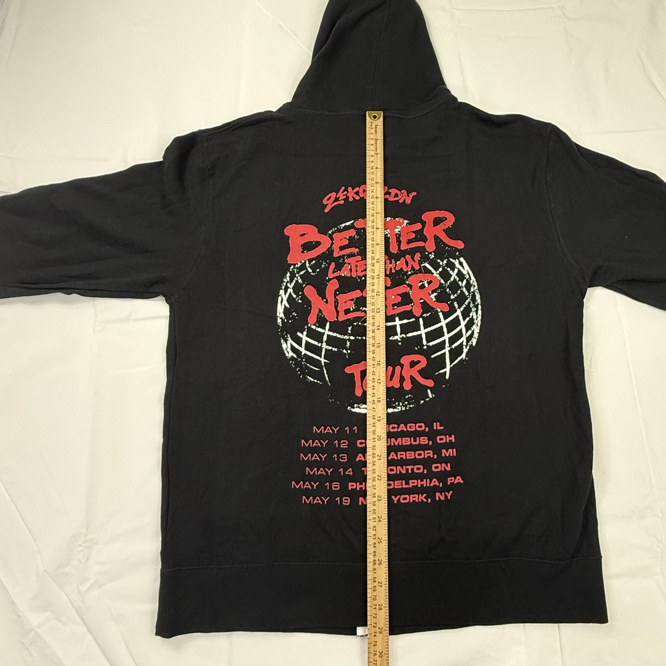 Other 24kGoldn Better Late Than Never Tour Black Zip Up Hoodie 2XL Size US XXL / EU 58 / 5 - 4 Thumbnail