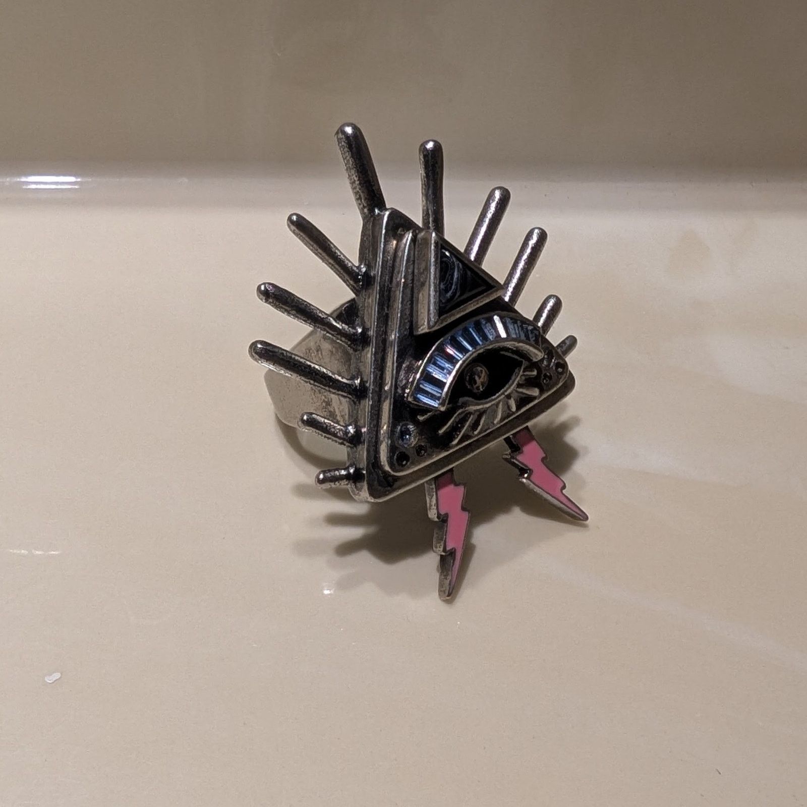 Coach COACH - Rare Pyramid Eye Ring 7.5 Size ONE SIZE - 5 Thumbnail
