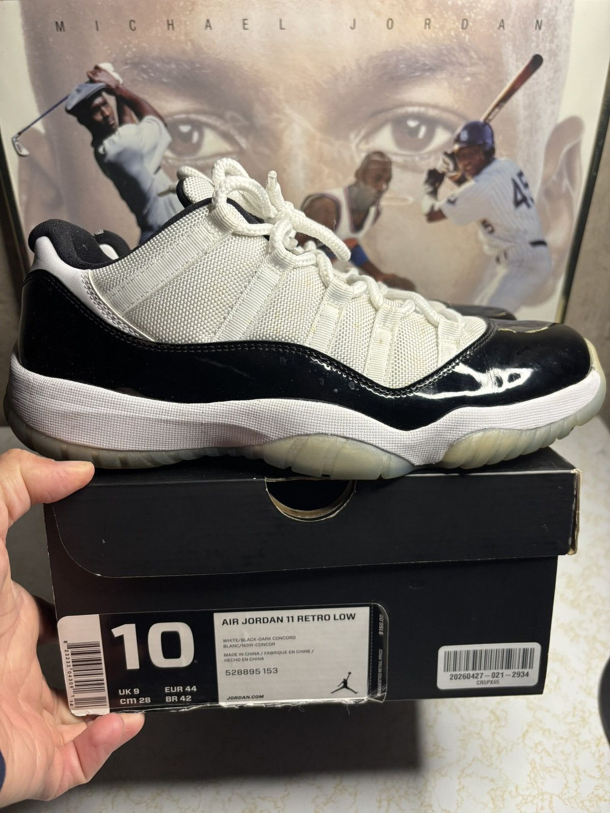 Jordan Brand Air Jordan 11 Retro 2018 Concord 2018 Size US 10 / EU 43 - 1 Thumbnail