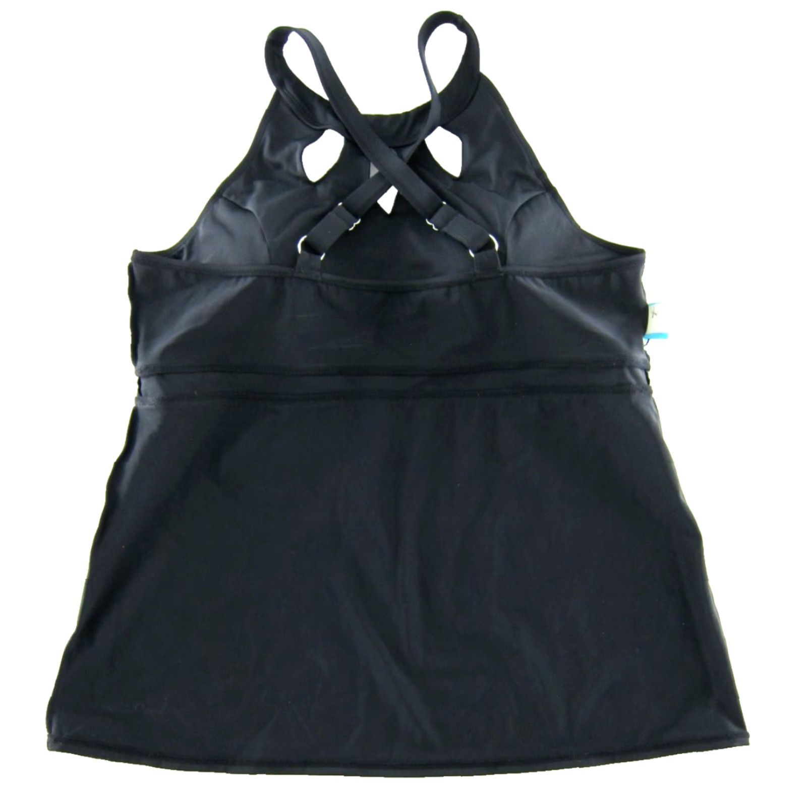 Vintage NWT Septangle Classic Black High Neck Tankini Swim Top Women 16 Size XXL / US 16-18 / IT 52-54 - 5 Thumbnail