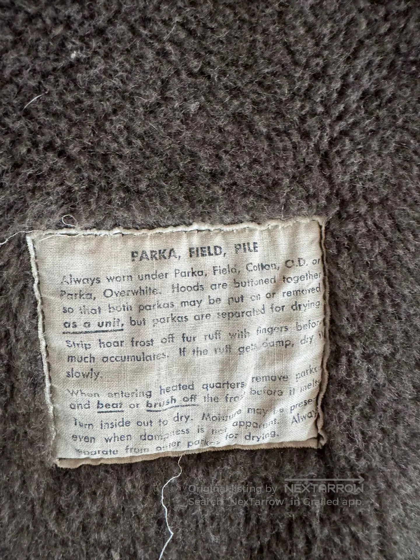Vintage WWII US Army M43 Inner Lining Jacket. Size US M / EU 48-50 / 2 - 2 Thumbnail