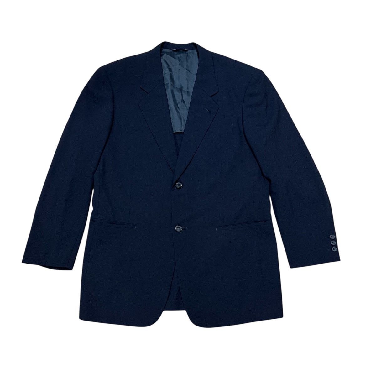 Yohji Yamamoto VINTAGE YOHJI YAMAMOTO NAVY BLUE BLAZER Size US M / EU 48-50 / 2 - 2 Thumbnail