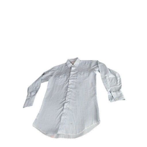 Vintage H bar C Ranchwear Button Up Shirt Men Sz M Striped Long Tail Size US M / EU 48-50 / 2 - 1 Thumbnail