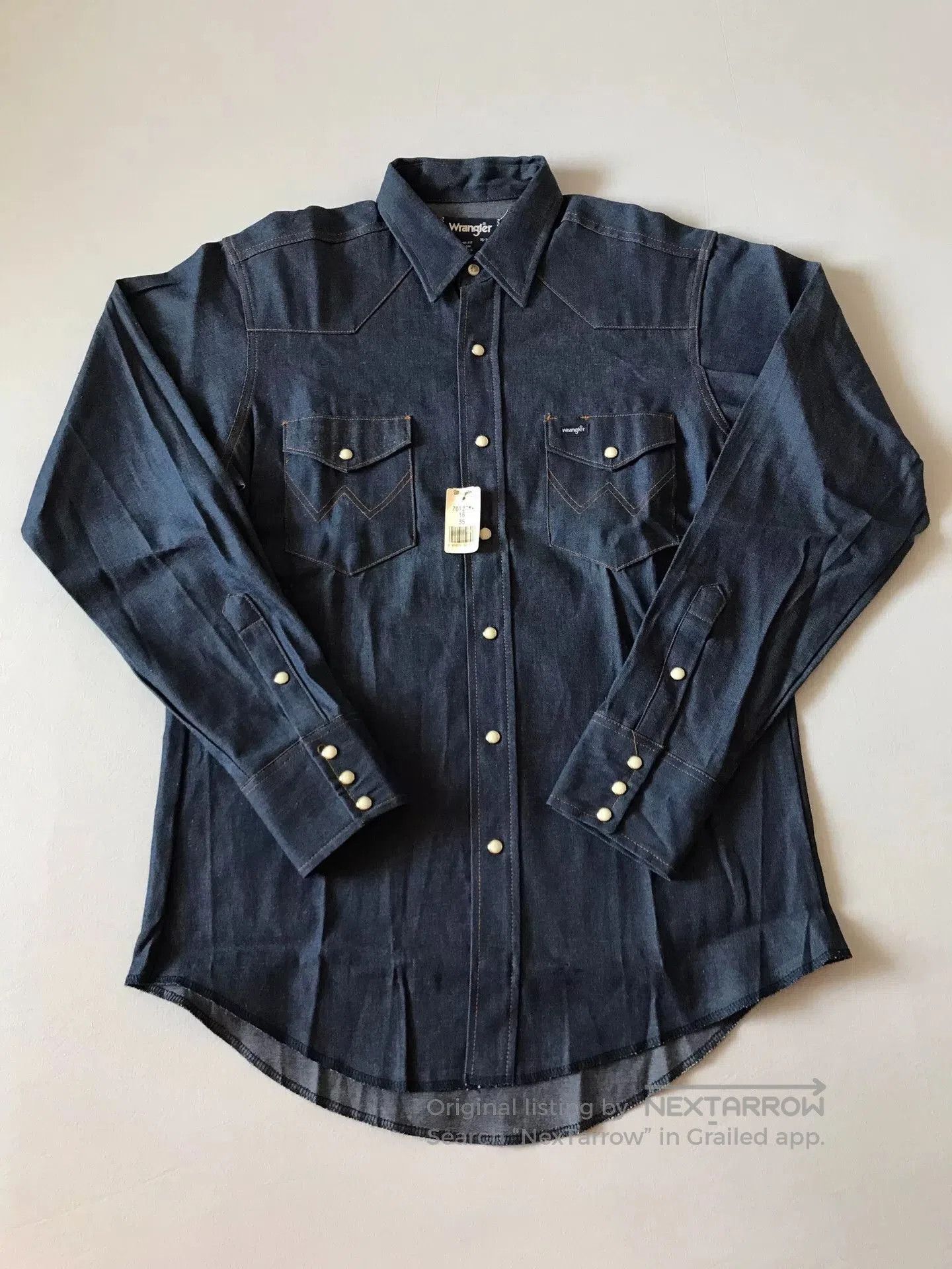 Wrangler Wrangler 70127MW Western Denim Shirt. Size US M / EU 48-50 / 2 - 1 Thumbnail