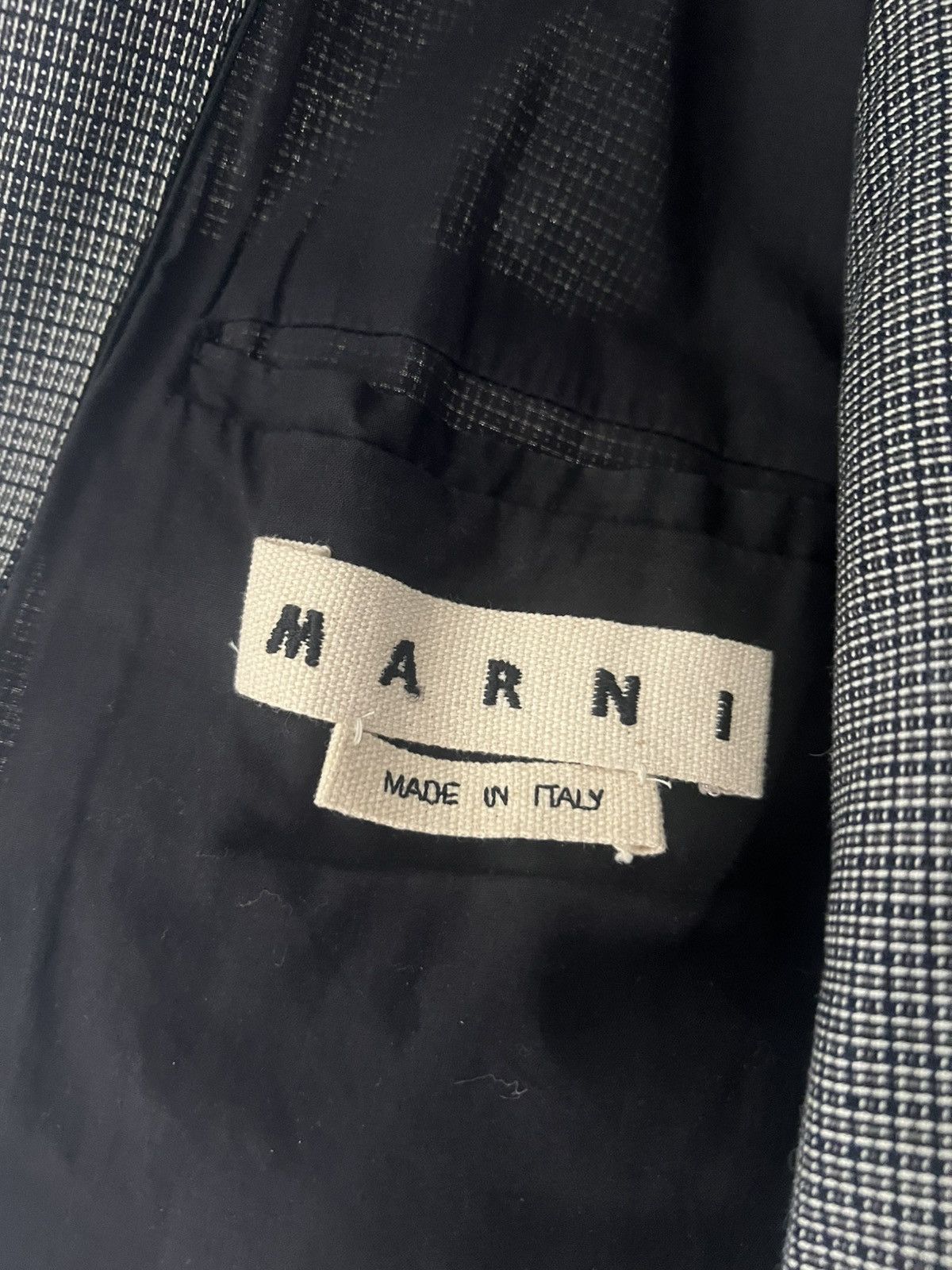 Marni Marni Micro Check Zip Jacket Size US M / EU 48-50 / 2 - 10 Thumbnail