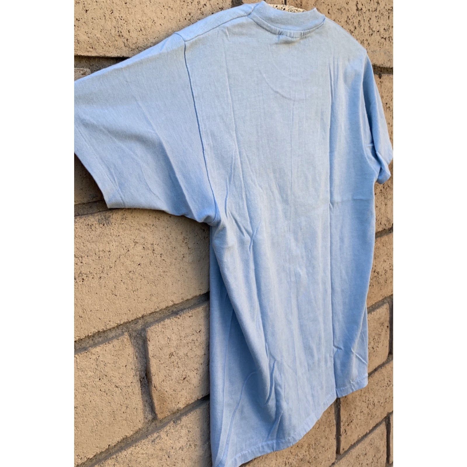 Hanes VINTAGE Hanes T-Shirt Graphic Print Blue 38-40 Men Single Stitch Short Sleeve M 1980s Chocolate Pervert Hanes Fifty Fifty Size US M / EU 48-50 / 2 - 5 Thumbnail