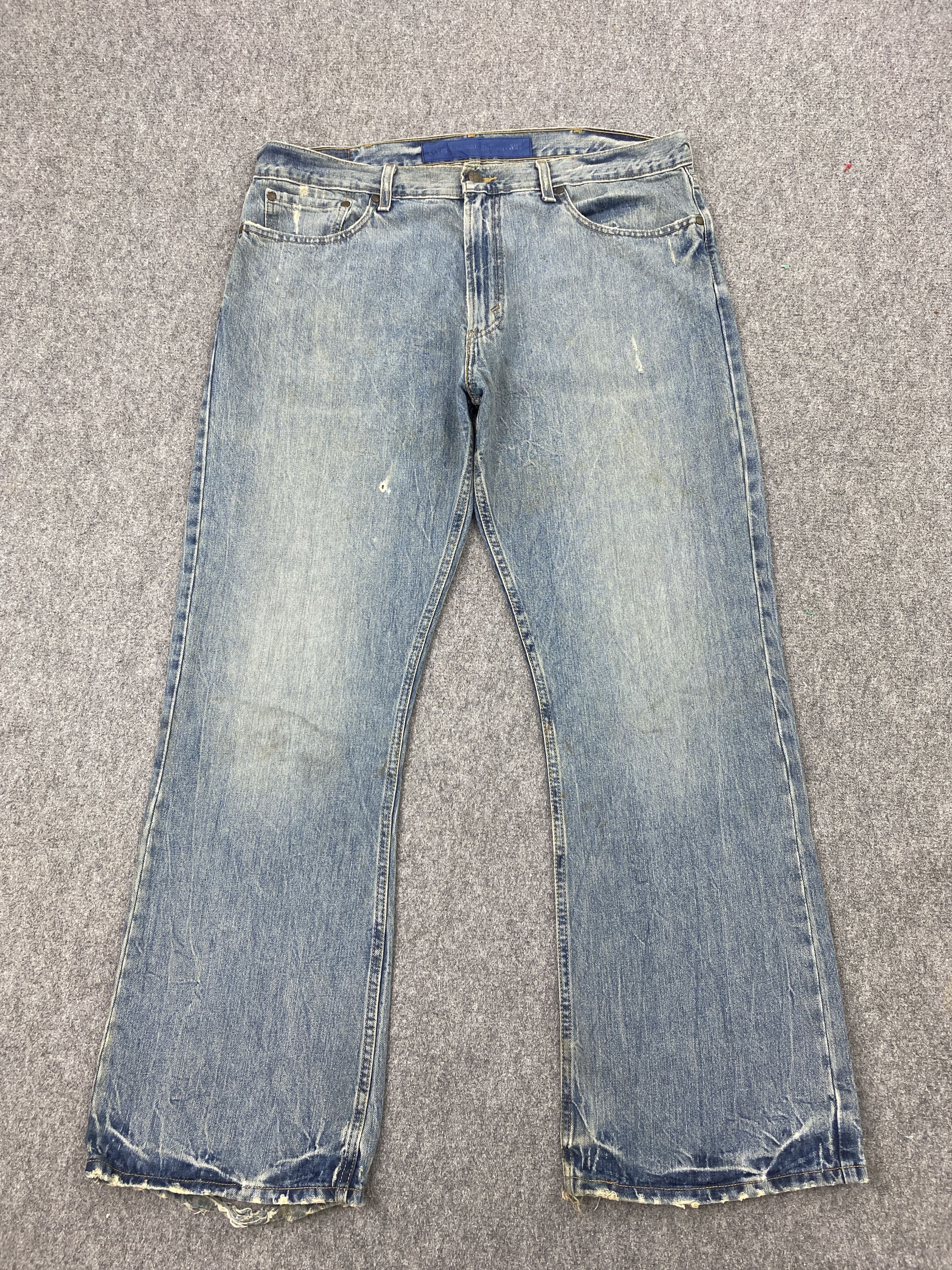 image of Levis x Vintage Levi's 527 Bootcut Denim Jeans in Blue Denim, Men's (Size 38)
