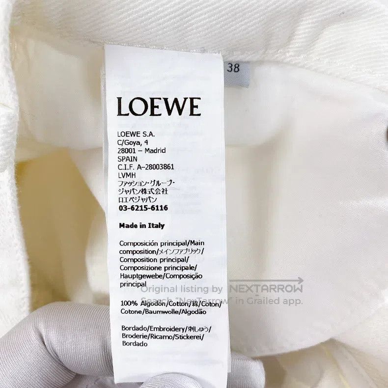 Loewe Loewe White denim shorts Size 25" / US 0 / IT 36 - 7 Thumbnail