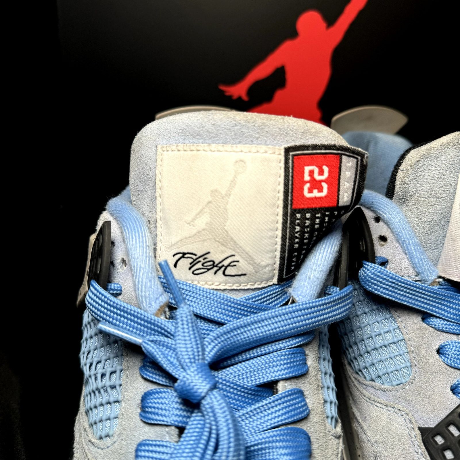 Jordan Brand × Nike Size 11 Nike Air Jordan 4 Retro University Blue Men's Shoes Size US 11 / EU 44 - 5 Thumbnail
