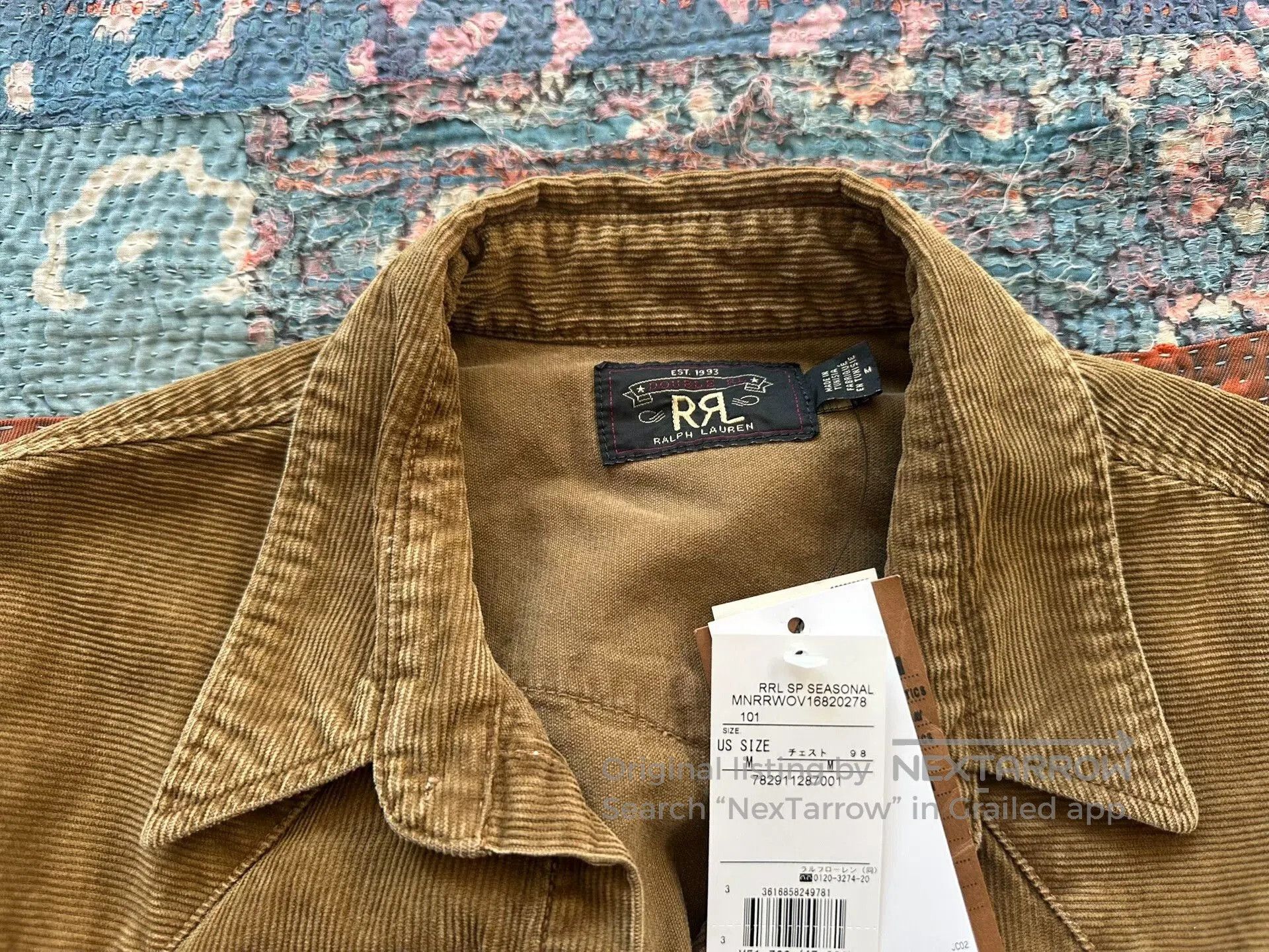 RRL Ralph Lauren RRL Corduroy Button. Size US M / EU 48-50 / 2 - 5 Thumbnail